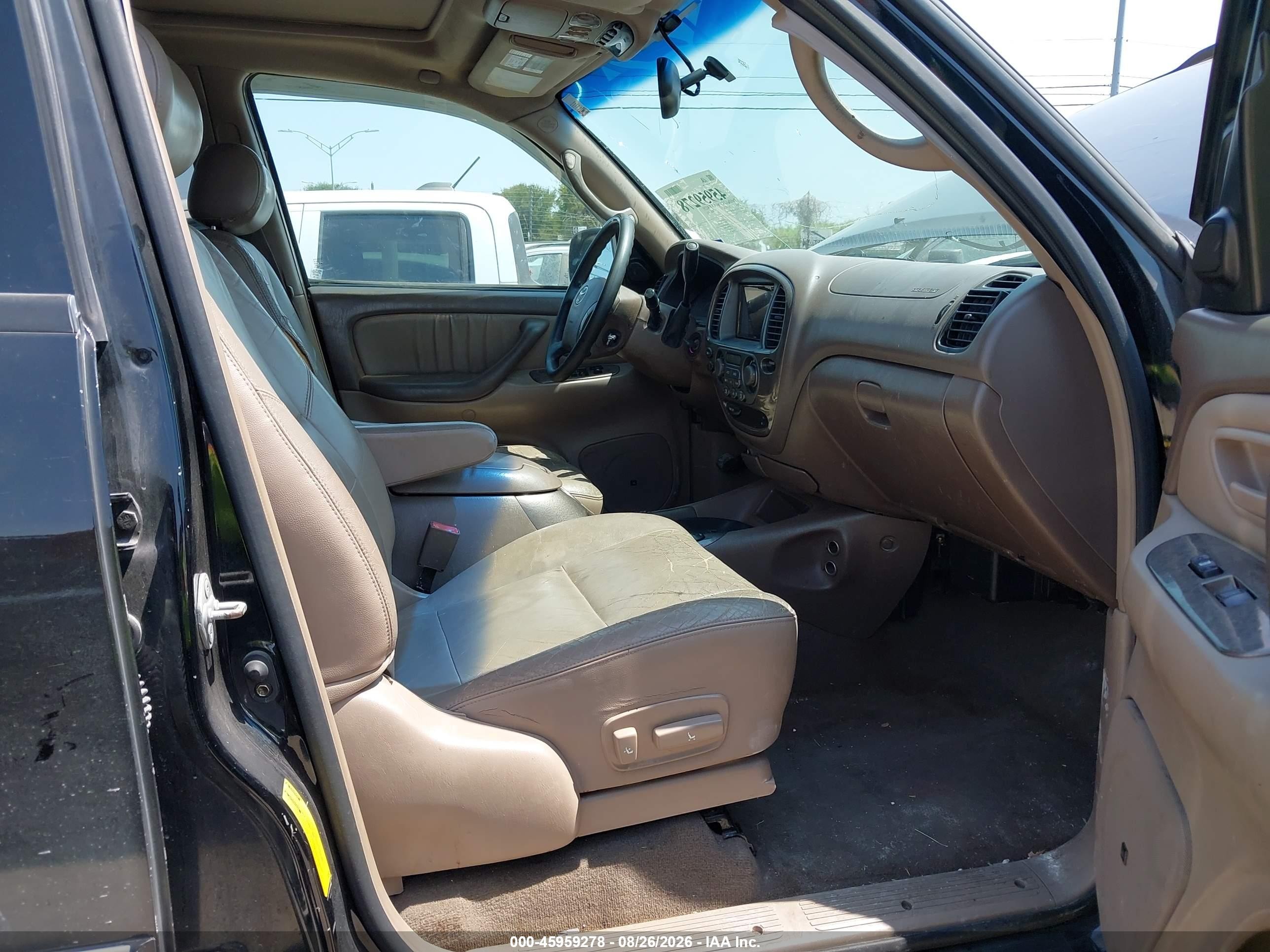 2004 Toyota Sequoia Limited V8 Black vin: 5TDZT38AX4S209391