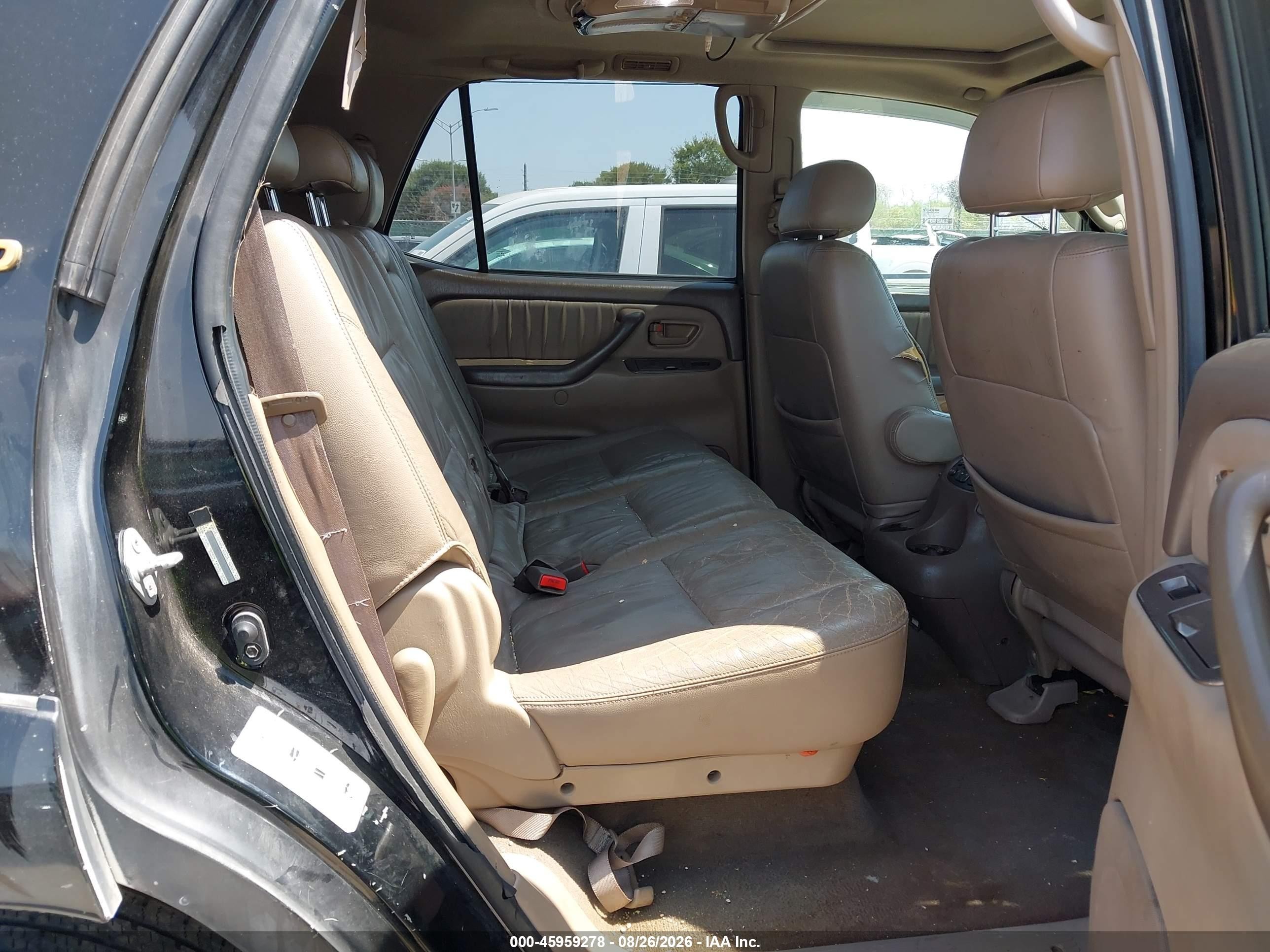 2004 Toyota Sequoia Limited V8 Black vin: 5TDZT38AX4S209391