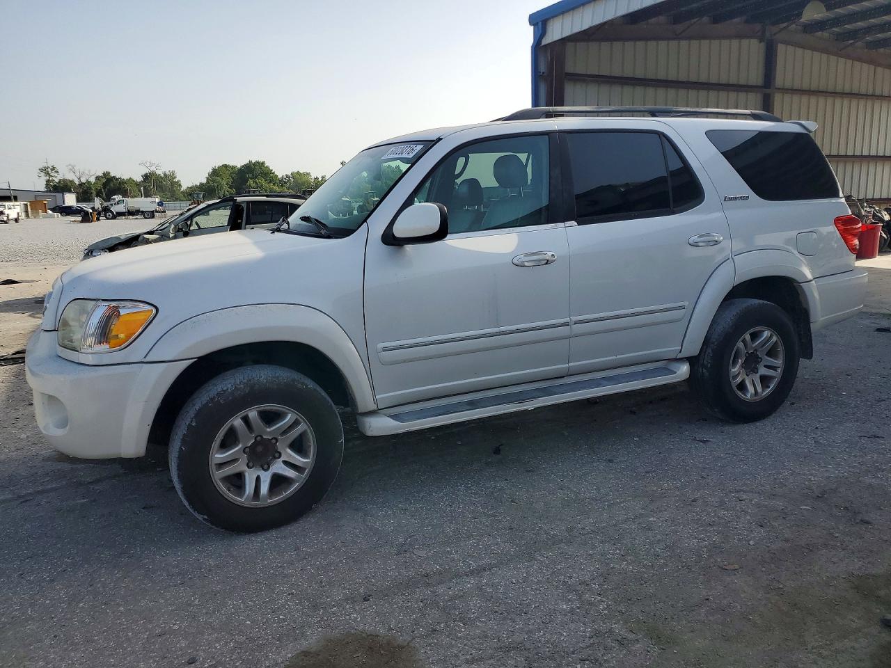 2006 Toyota Sequoia Limited White vin: 5TDZT38AX6S280819