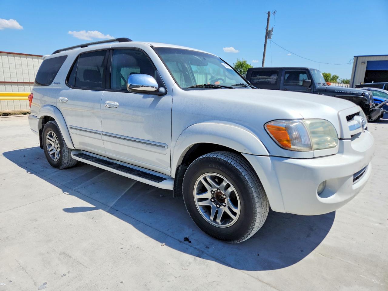 2007 Toyota Sequoia Limited White vin: 5TDZT38AX7S285388