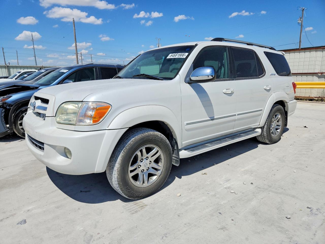 2007 Toyota Sequoia Limited White vin: 5TDZT38AX7S285388