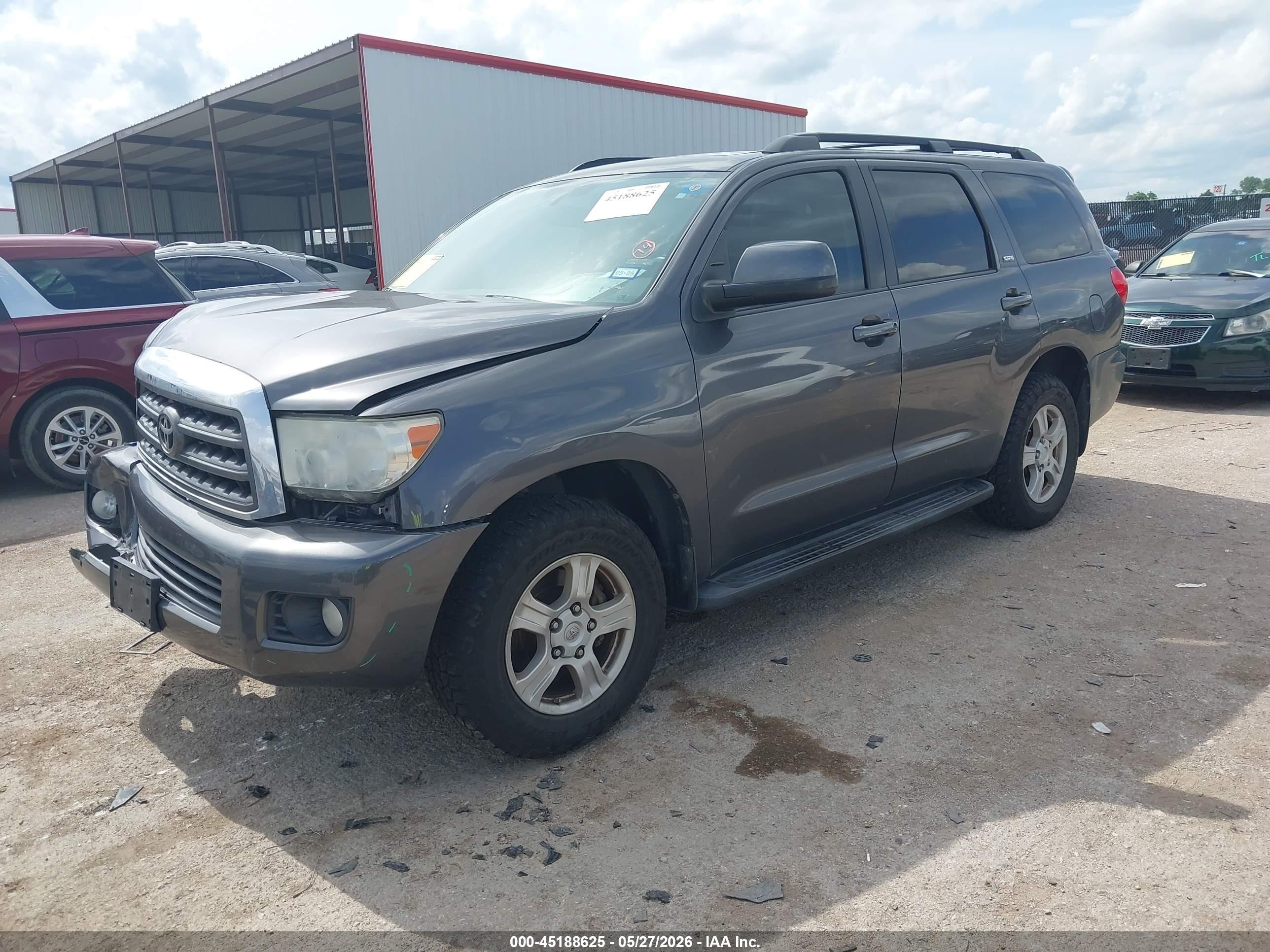 2015 Toyota Sequoia Sr5 5.7l V8 Gray vin: 5TDZY5G18FS056950