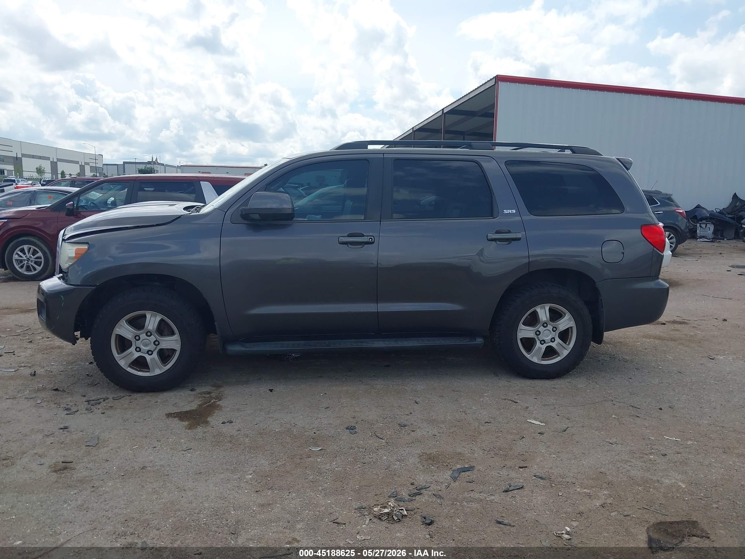 2015 Toyota Sequoia Sr5 5.7l V8 Gray vin: 5TDZY5G18FS056950
