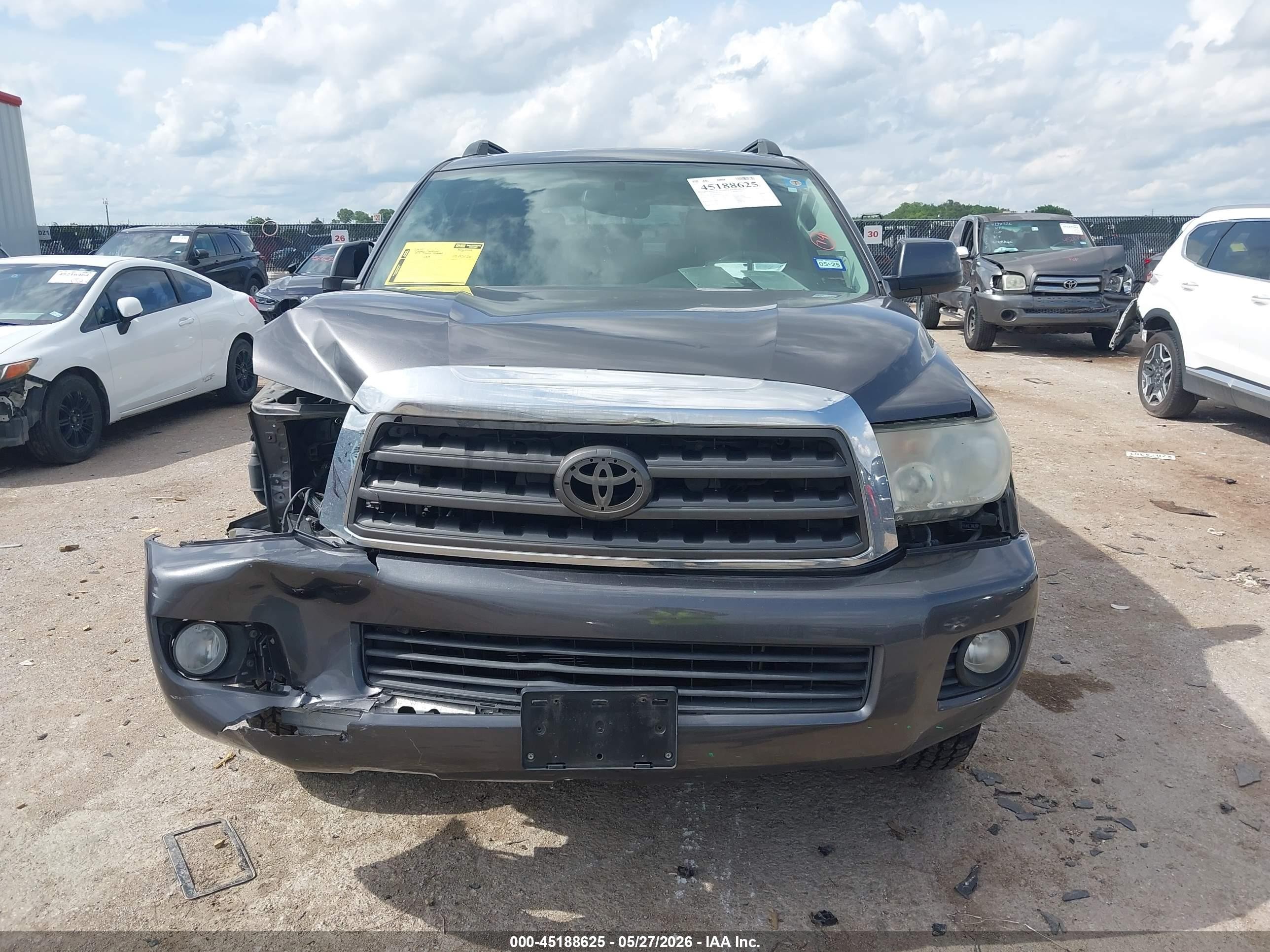 2015 Toyota Sequoia Sr5 5.7l V8 Gray vin: 5TDZY5G18FS056950