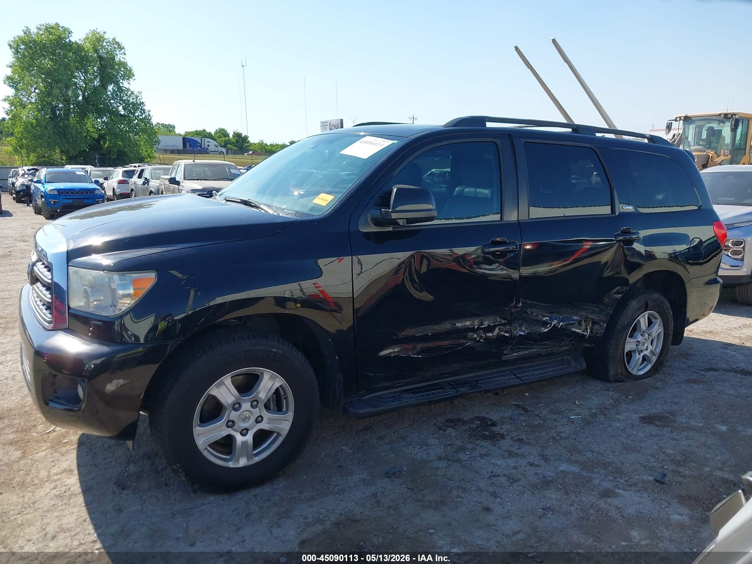 2014 Toyota Sequoia Sr5 5.7l V8 Черный vin: 5TDZY5G19ES055630