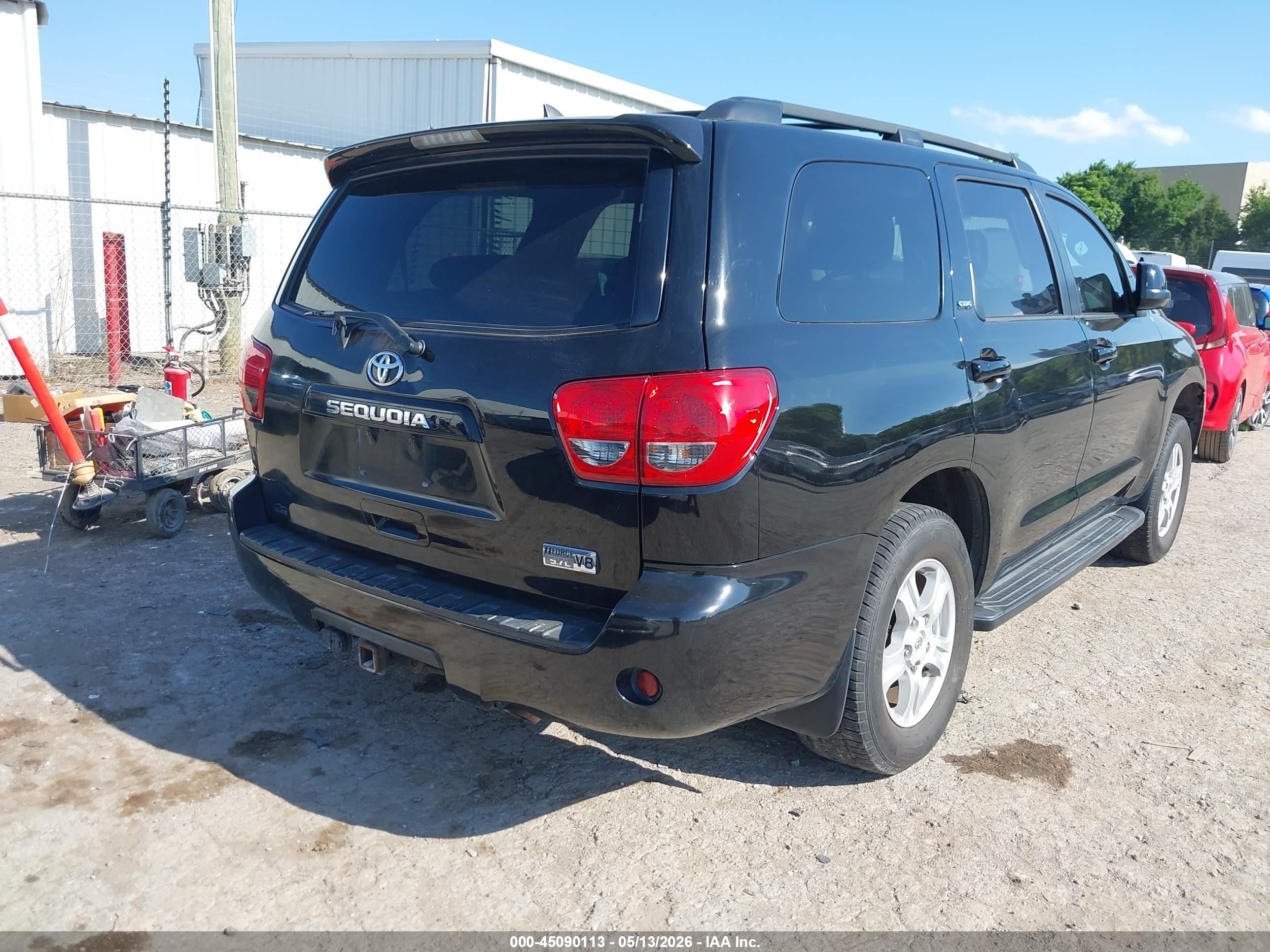 2014 Toyota Sequoia Sr5 5.7l V8 Черный vin: 5TDZY5G19ES055630
