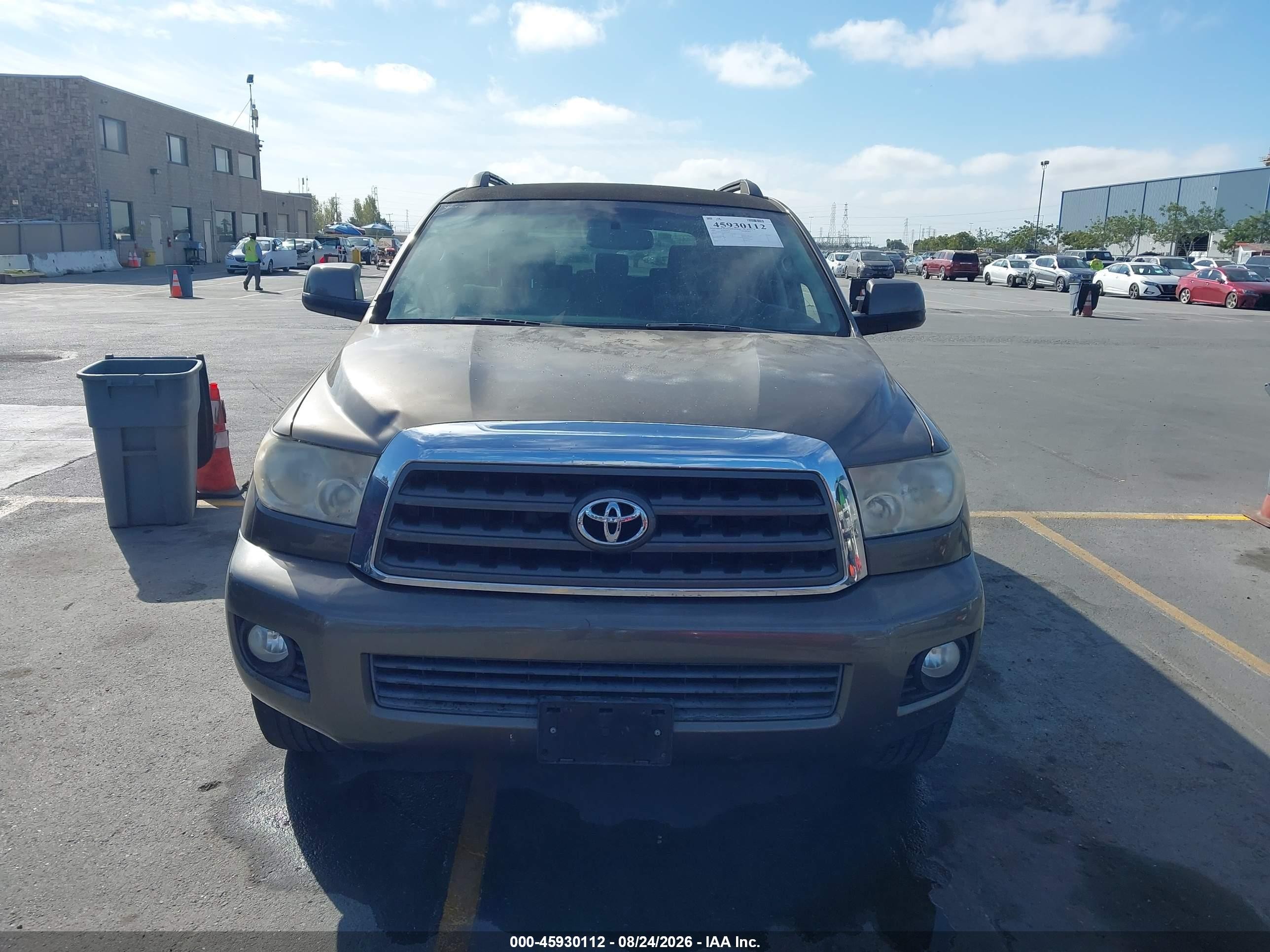 2008 Toyota Sequoia Sr5 5.7l V8 Gray vin: 5TDZY64A18S014665