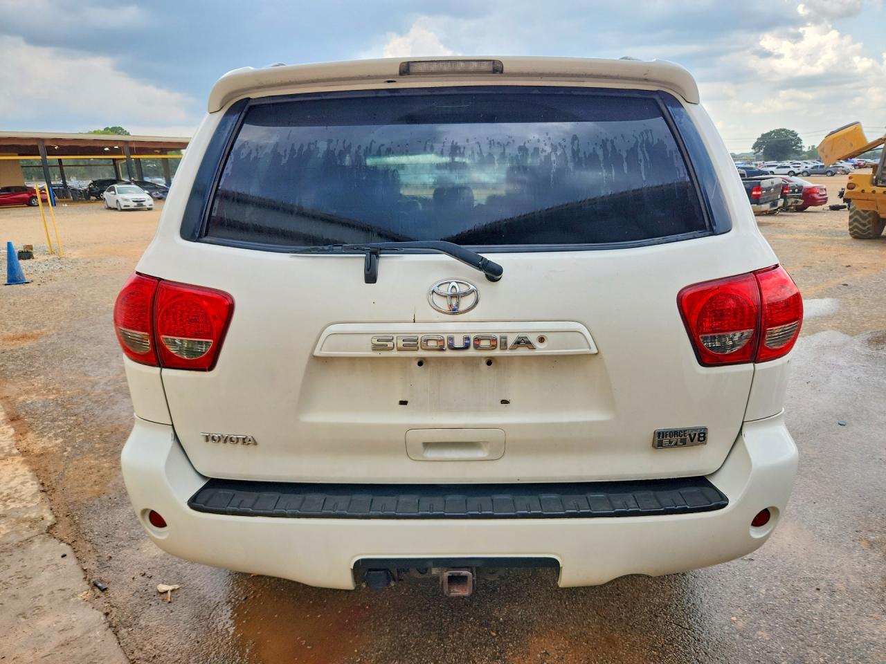 2008 Toyota Sequoia Sr5 White vin: 5TDZY64A28S003643