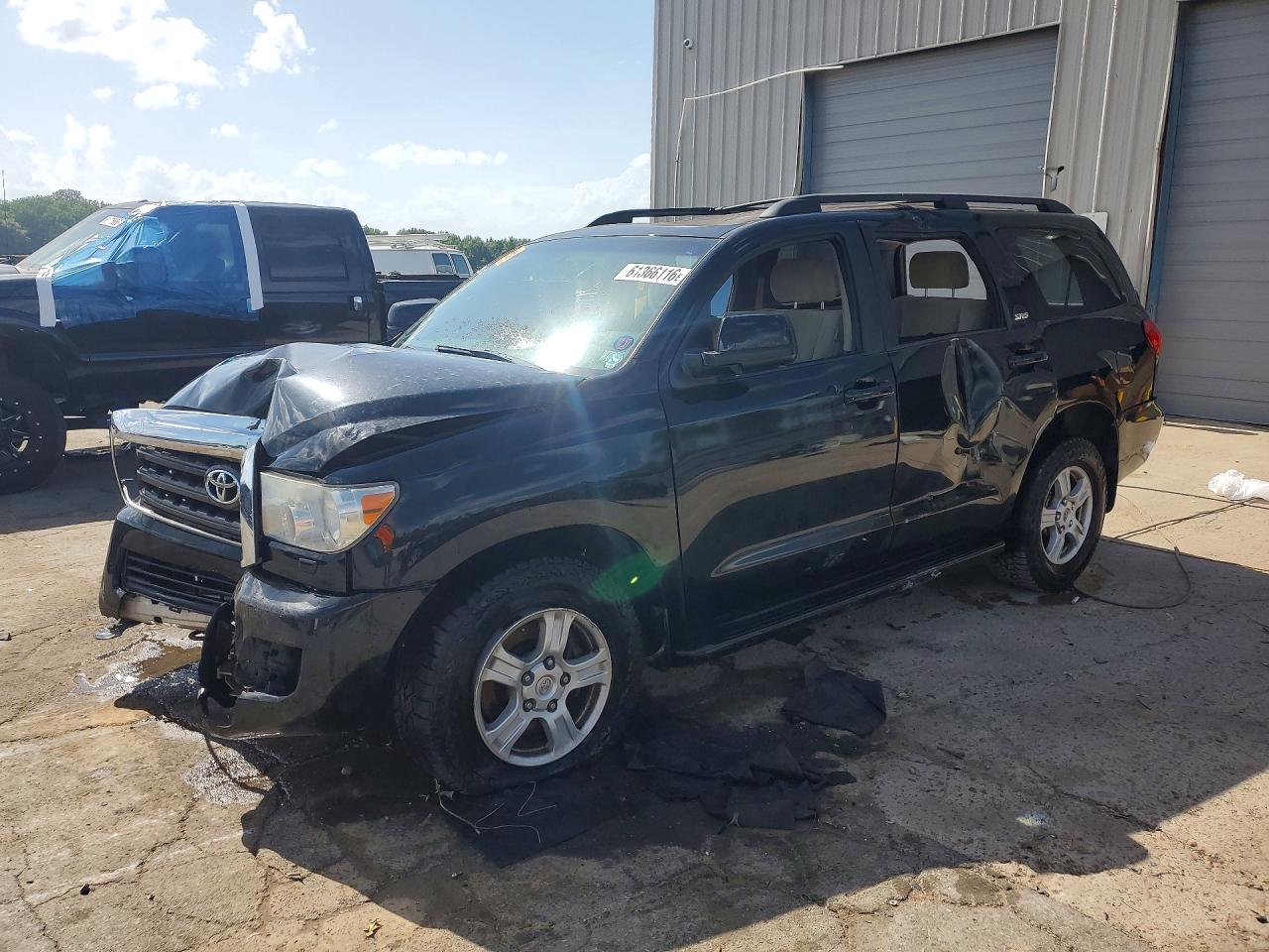 2008 Toyota Sequoia Sr5 Black vin: 5TDZY64A58S007668