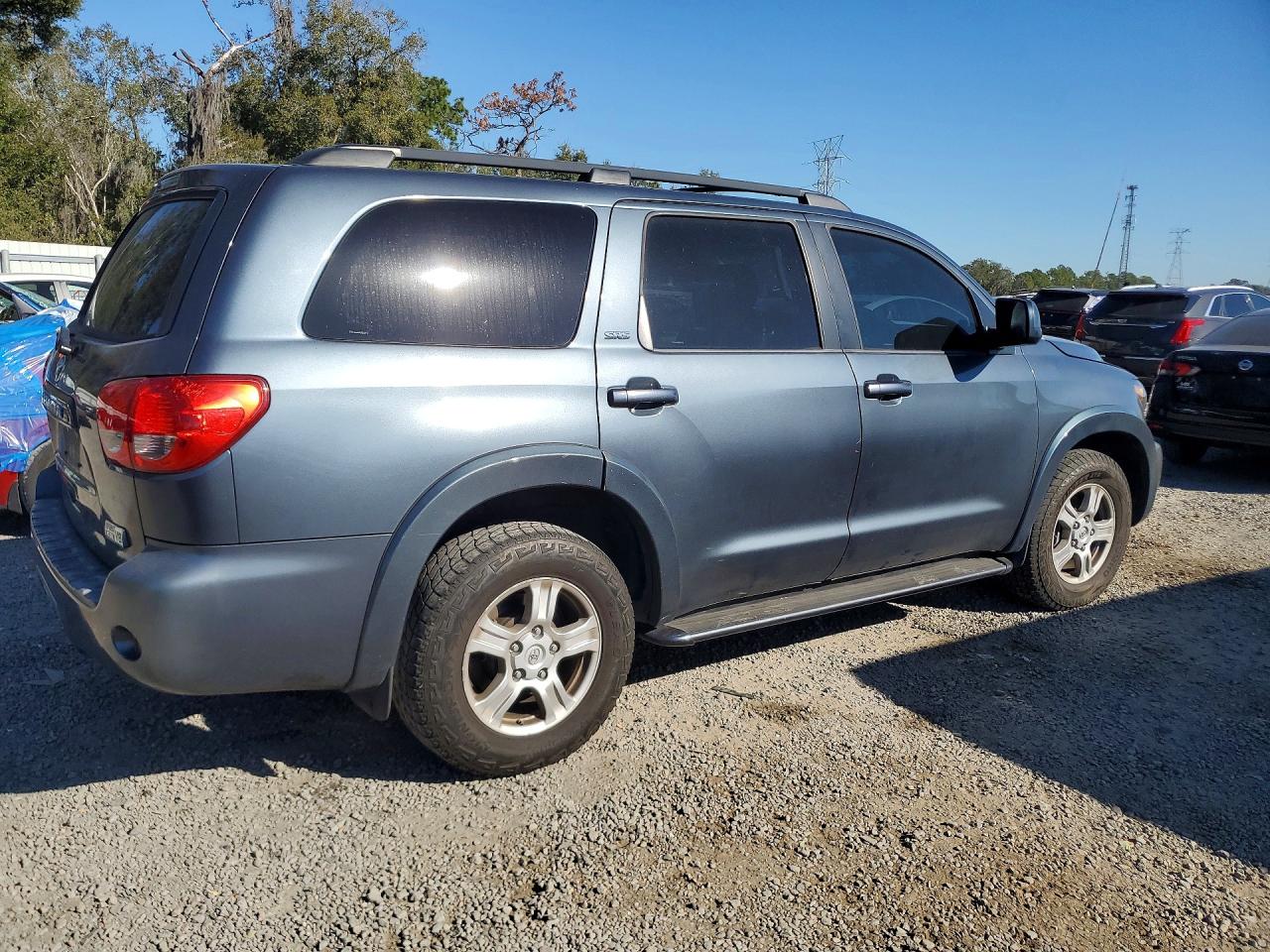 2008 Toyota Sequoia Sr5 Gray vin: 5TDZY64A68S004570