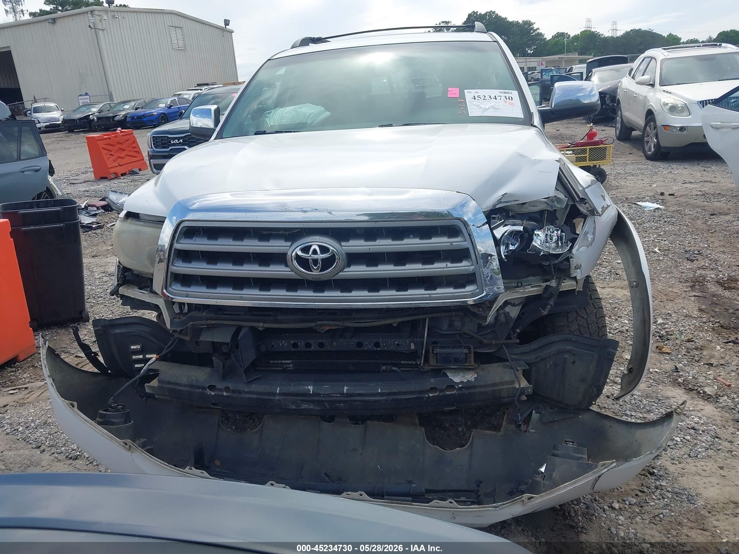 2008 Toyota Sequoia Platinum 5.7l V8 White vin: 5TDZY67A08S008982