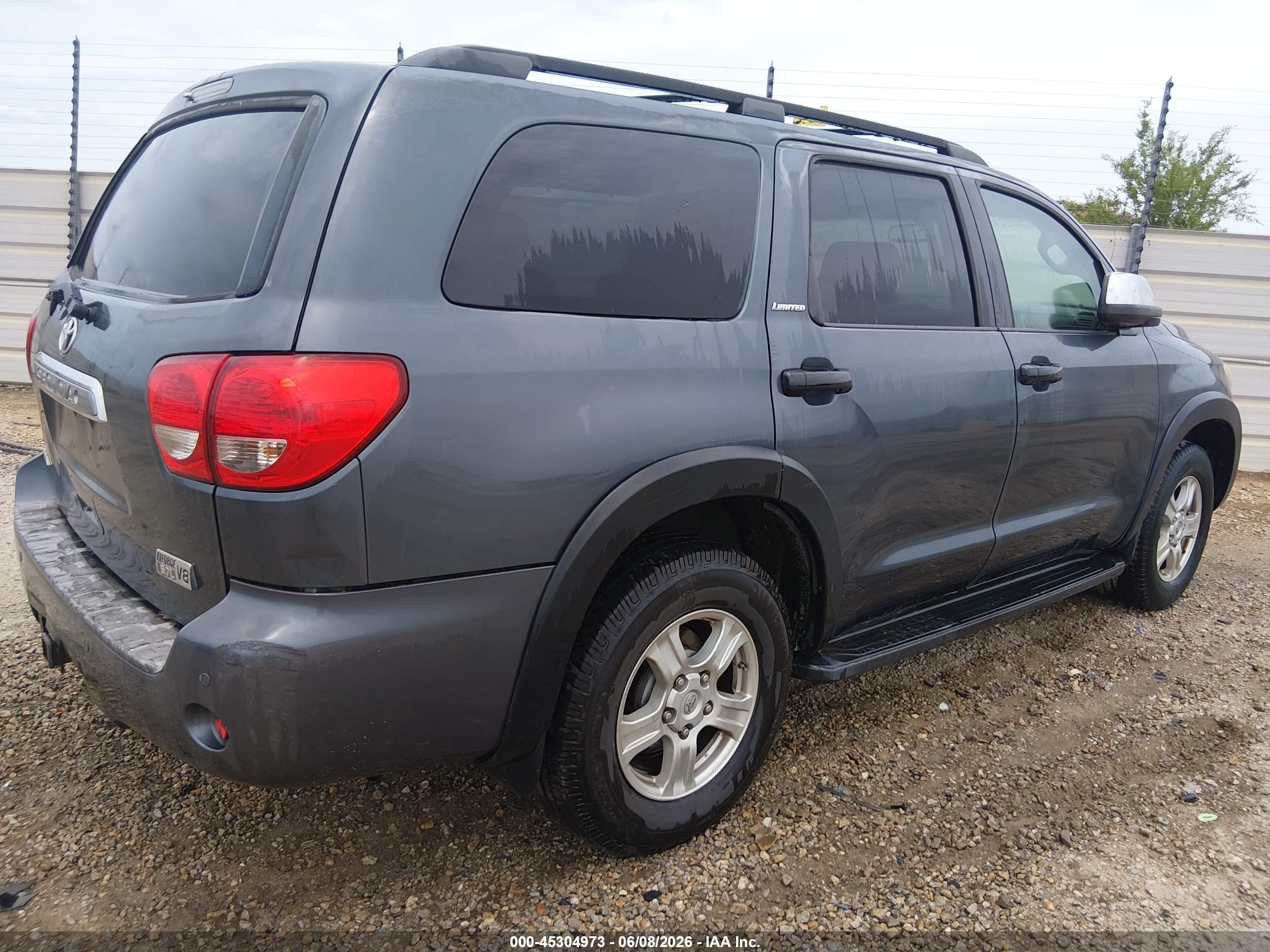 2008 Toyota Sequoia Limited 5.7l V8 Синий vin: 5TDZY68A18S006835