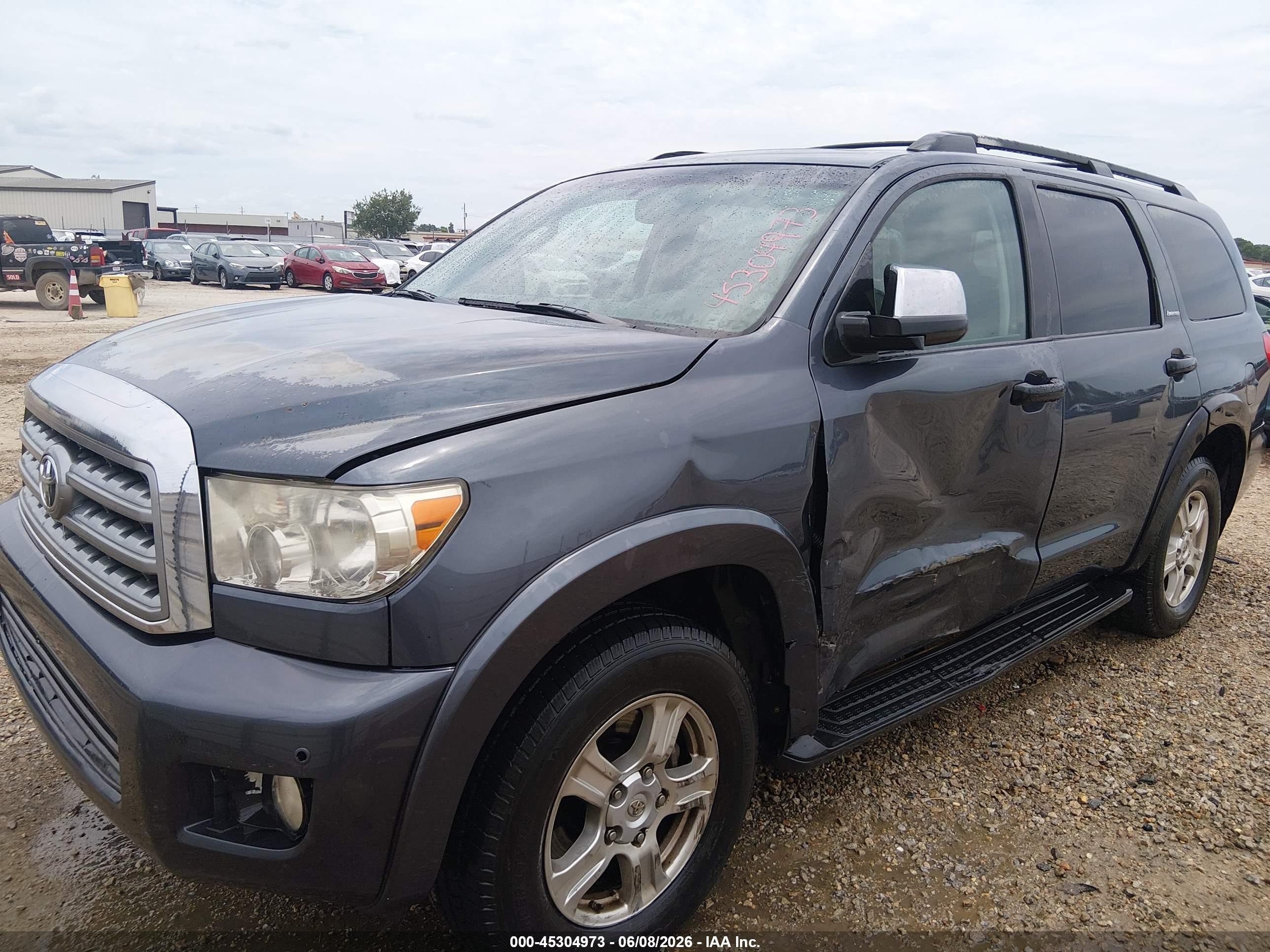 2008 Toyota Sequoia Limited 5.7l V8 Синий vin: 5TDZY68A18S006835