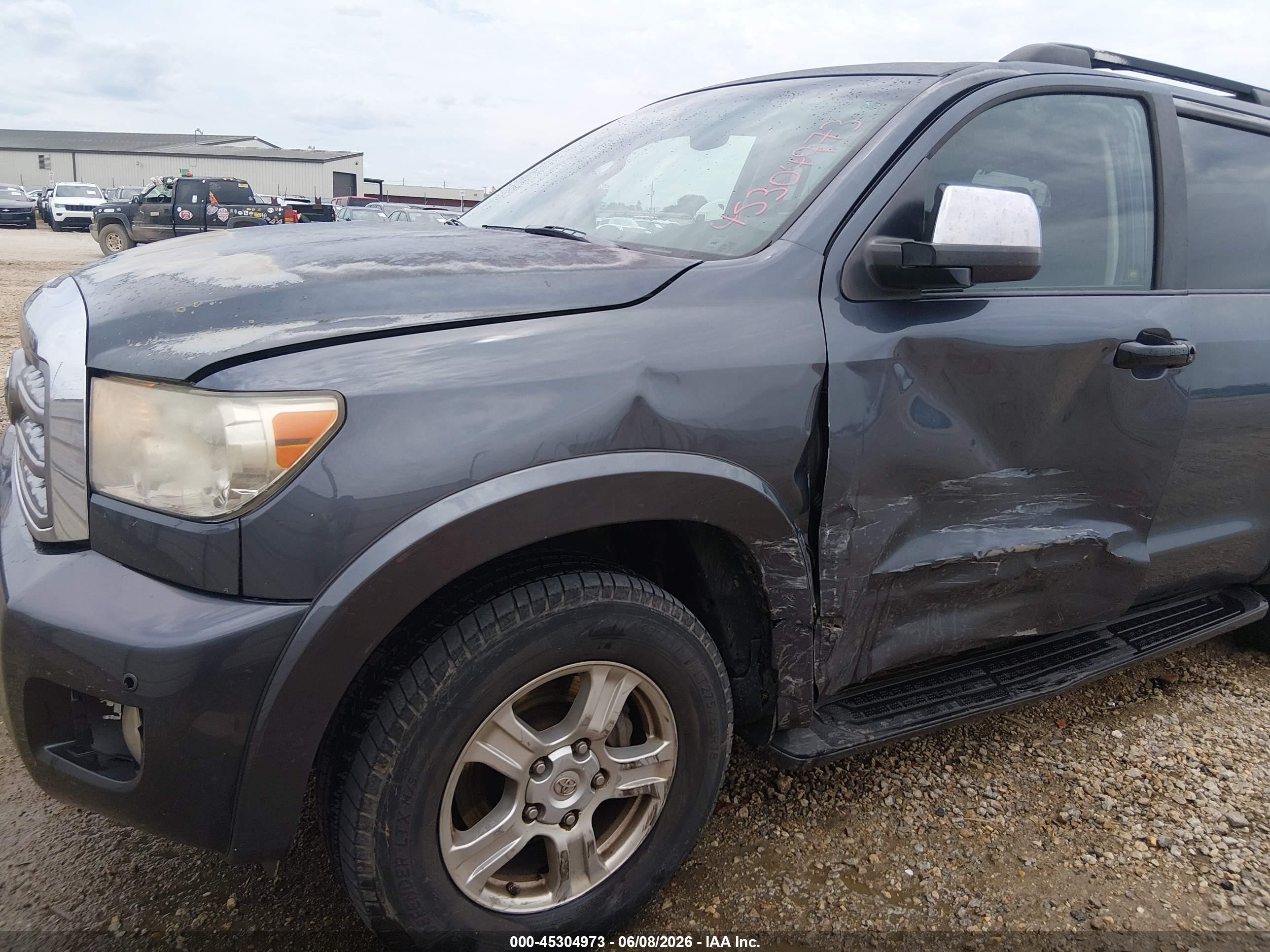 2008 Toyota Sequoia Limited 5.7l V8 Синий vin: 5TDZY68A18S006835