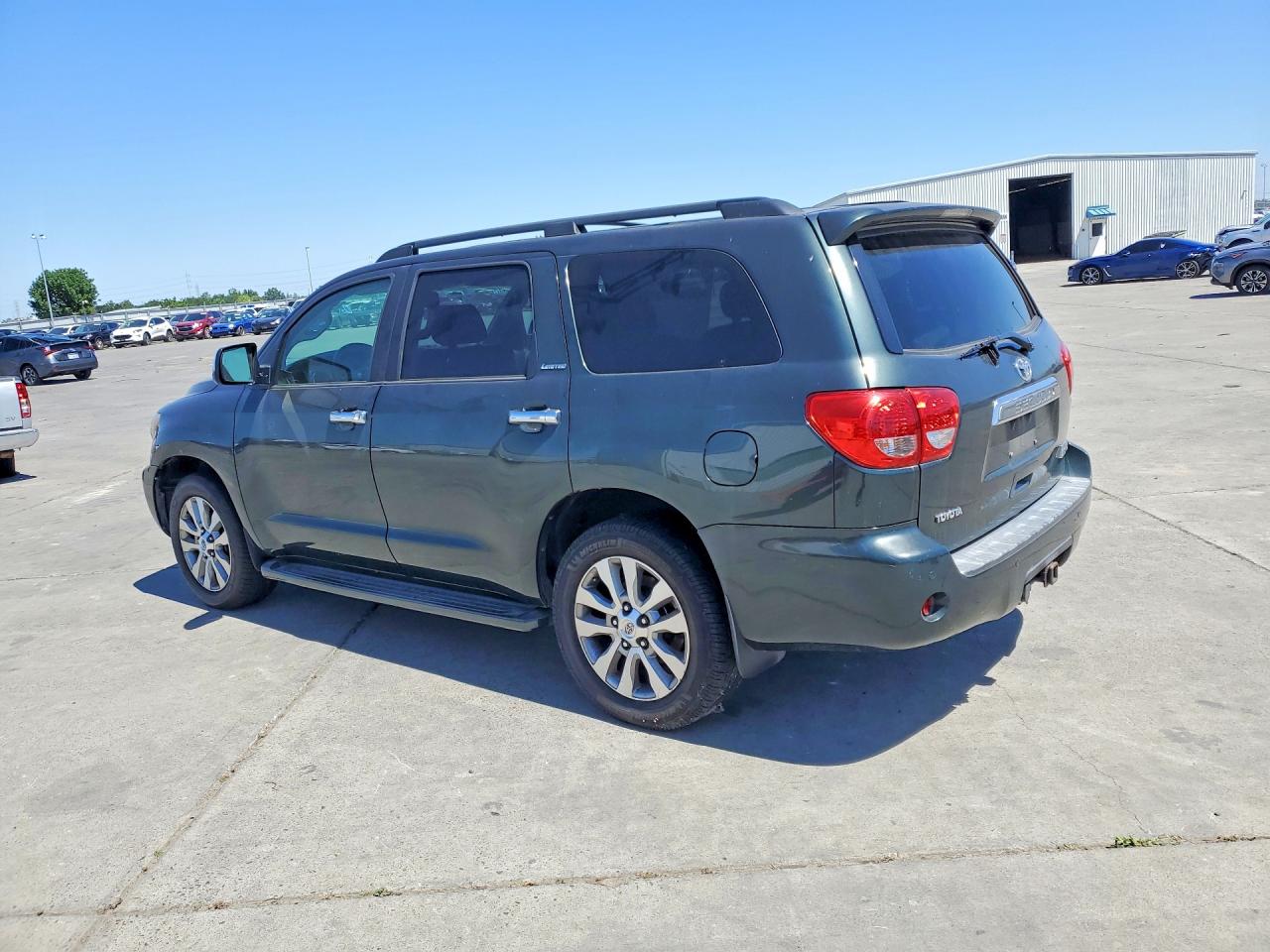 2008 Toyota Sequoia Limited Green vin: 5TDZY68A98S005917