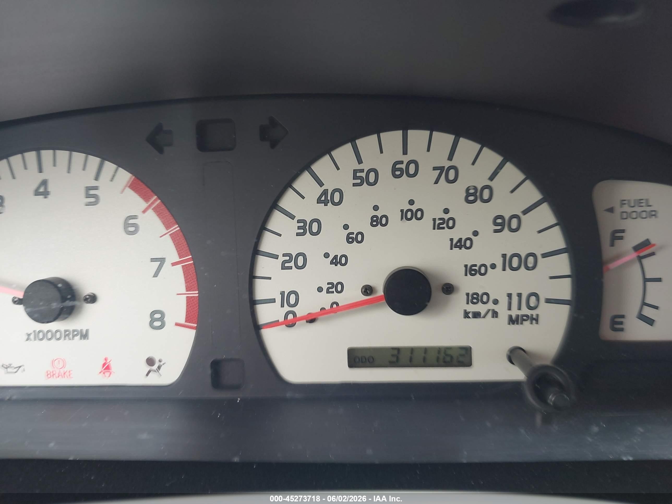2001 Toyota Tacoma Prerunner Orange vin: 5TEGM92N01Z732405