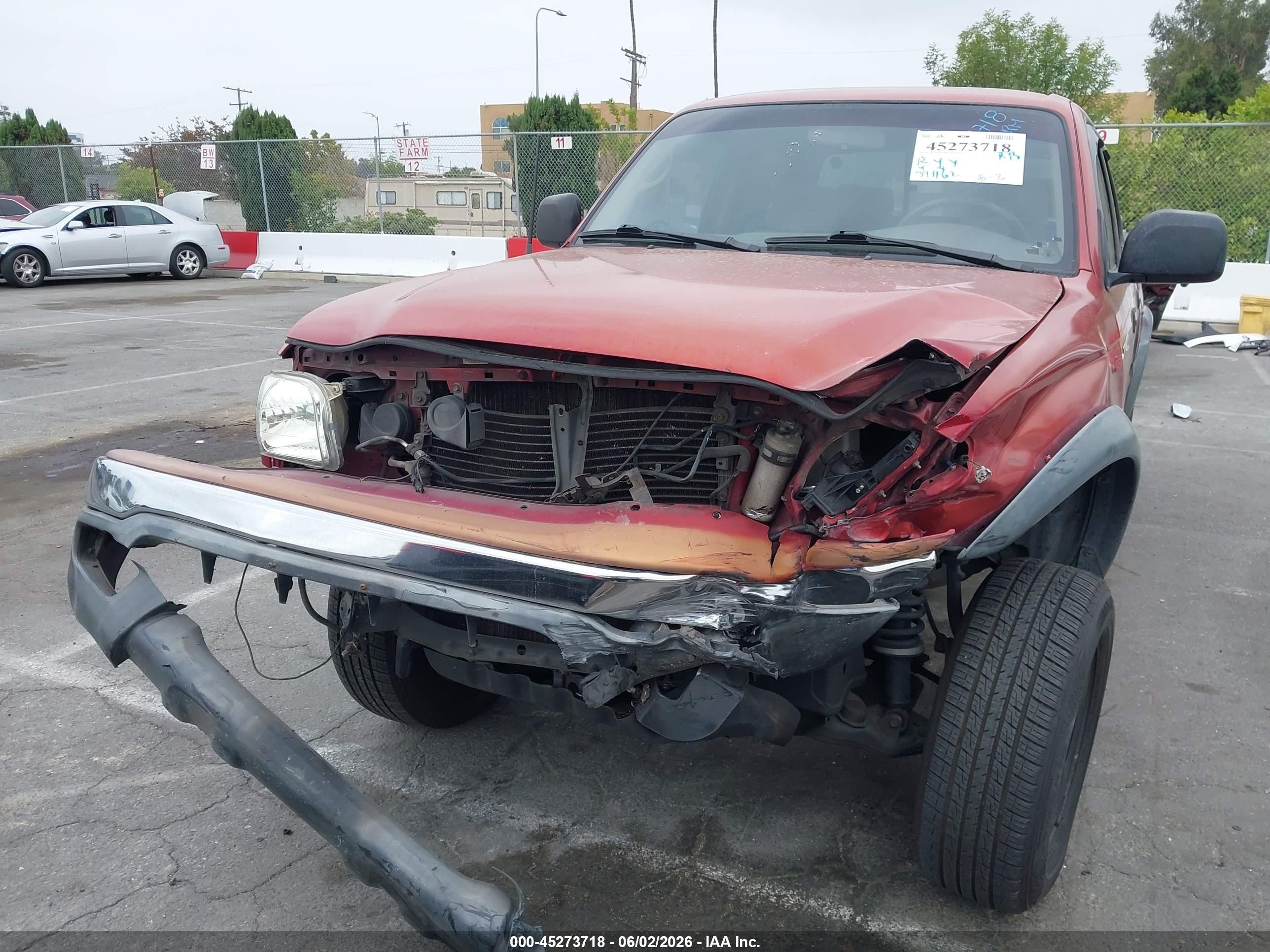 2001 Toyota Tacoma Prerunner Orange vin: 5TEGM92N01Z732405