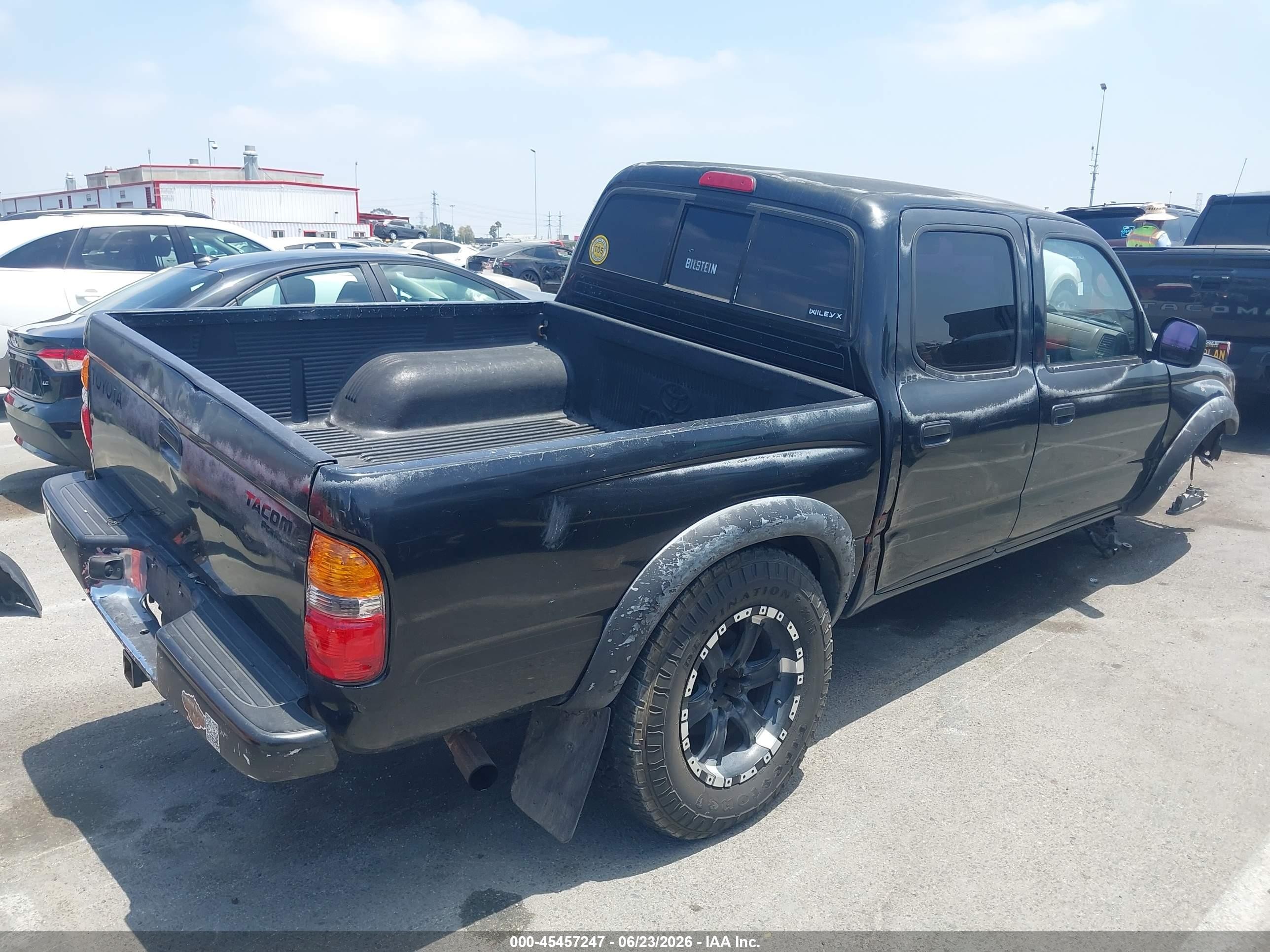 2001 Toyota Tacoma Prerunner Серый vin: 5TEGM92N11Z863097