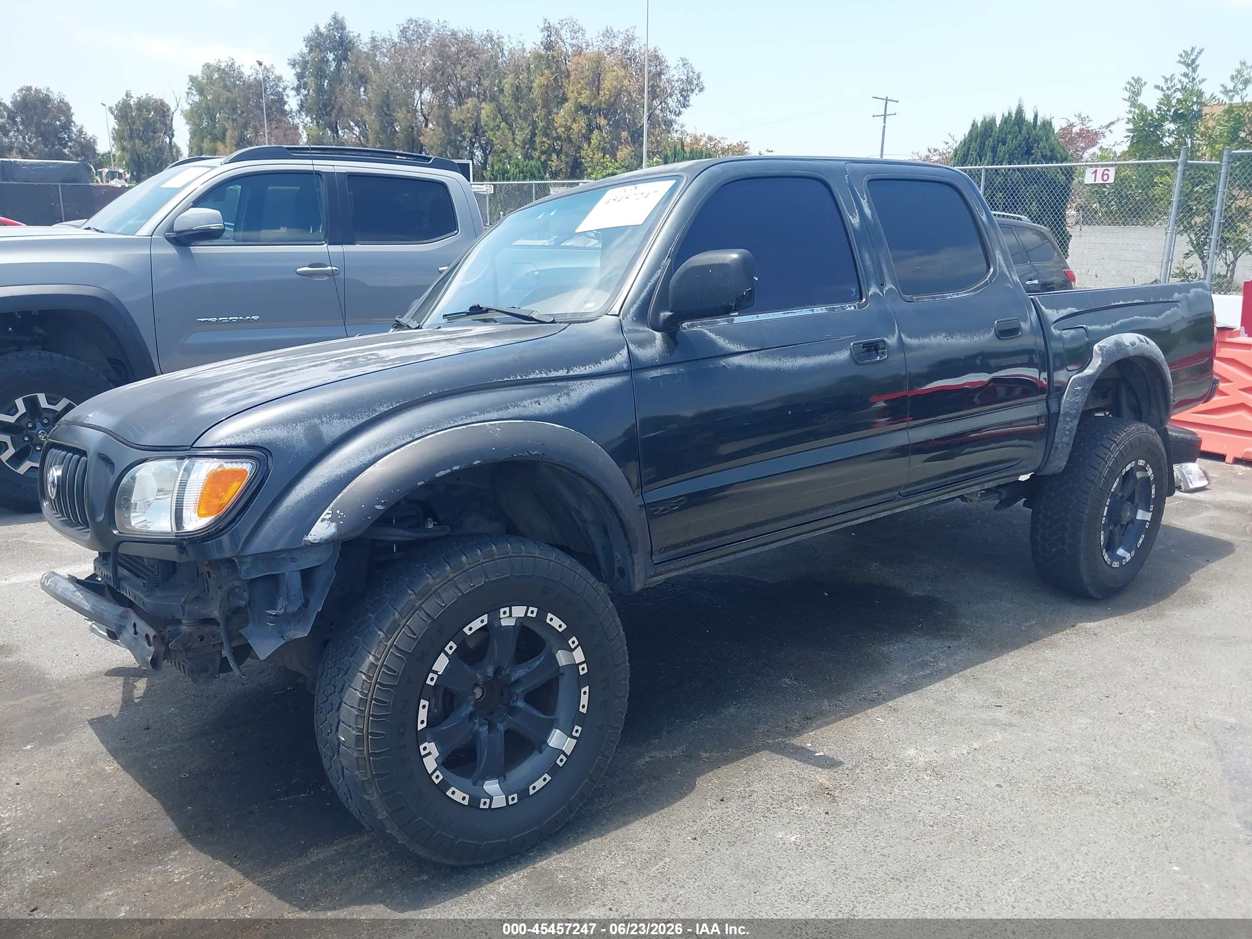 2001 Toyota Tacoma Prerunner Серый vin: 5TEGM92N11Z863097