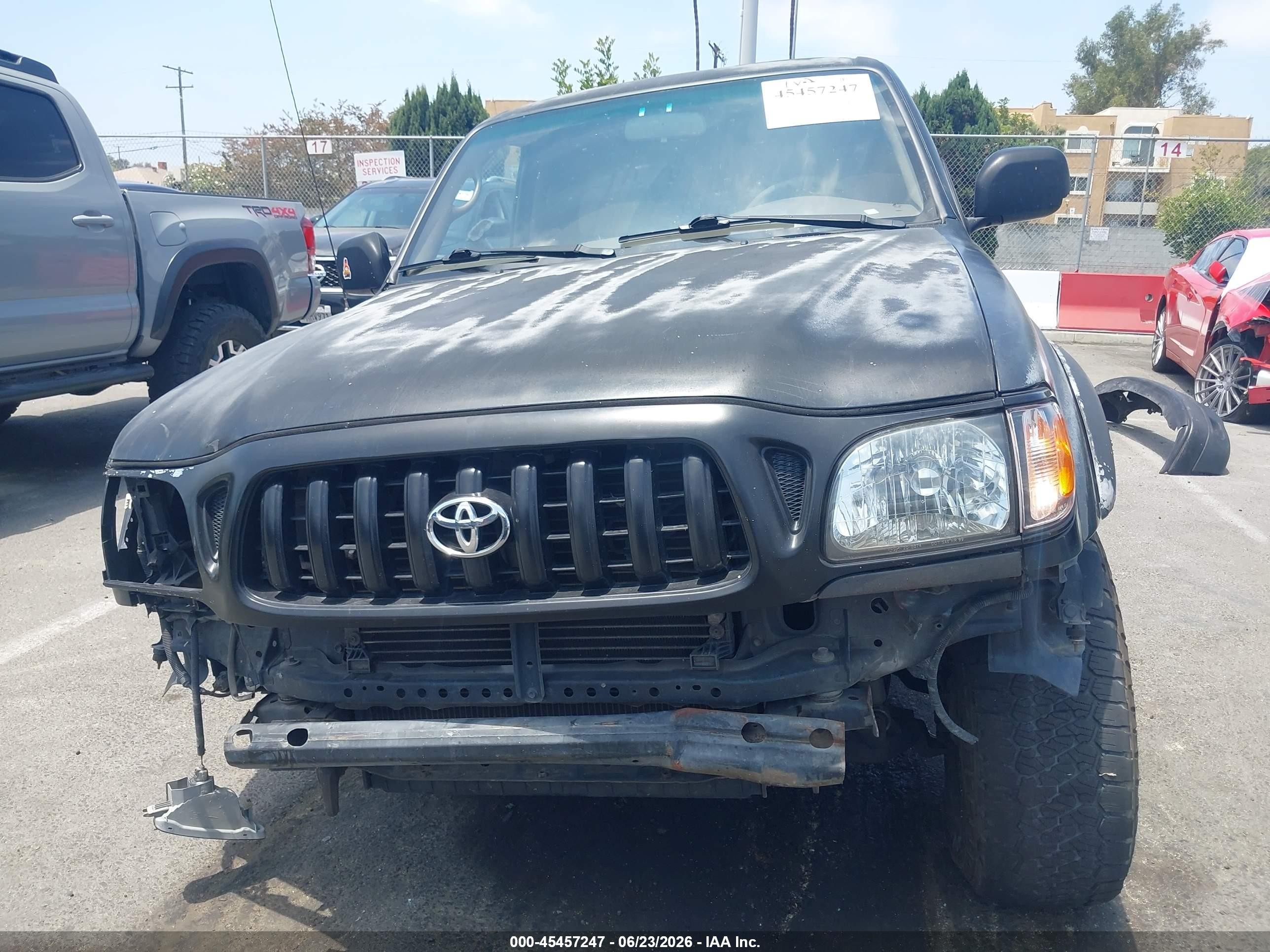 2001 Toyota Tacoma Prerunner Серый vin: 5TEGM92N11Z863097