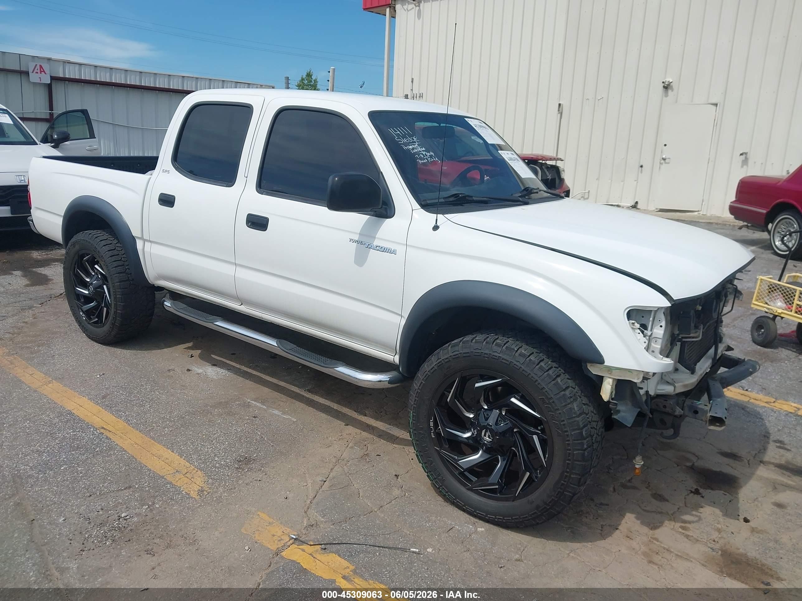 2002 Toyota Tacoma Prerunner White vin: 5TEGM92N12Z078967
