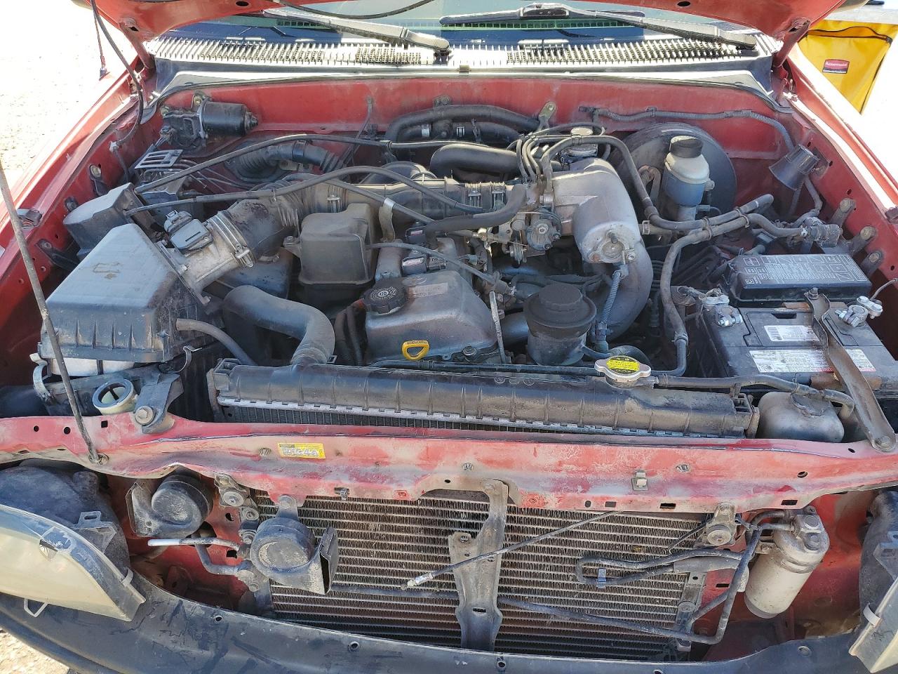 2004 Toyota Tacoma Double Cab Prerunner Red vin: 5TEGM92N14Z407234