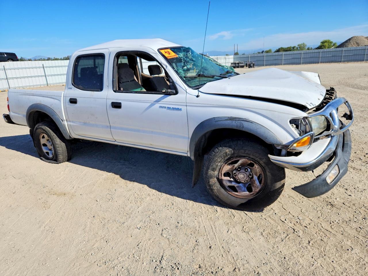2002 Toyota Tacoma Double Cab Prerunner White vin: 5TEGM92N22Z046657