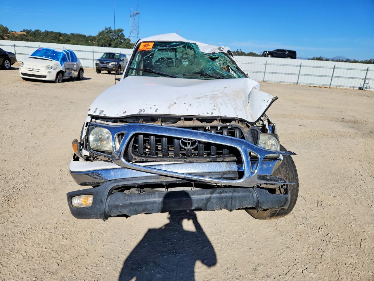 2002 Toyota Tacoma Double Cab Prerunner White vin: 5TEGM92N22Z046657