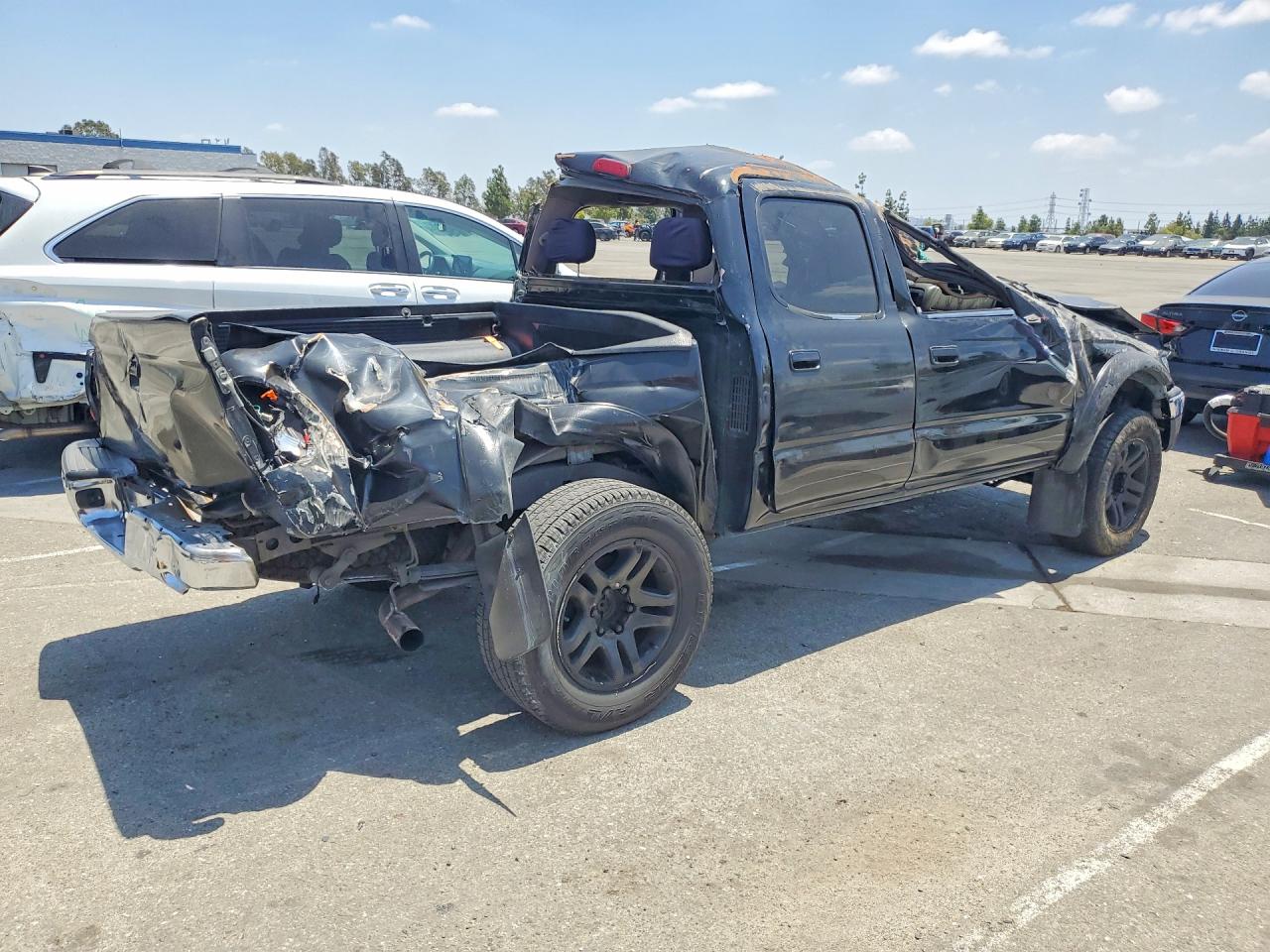 2004 Toyota Tacoma Double Cab Prerunner Black vin: 5TEGM92N24Z380111