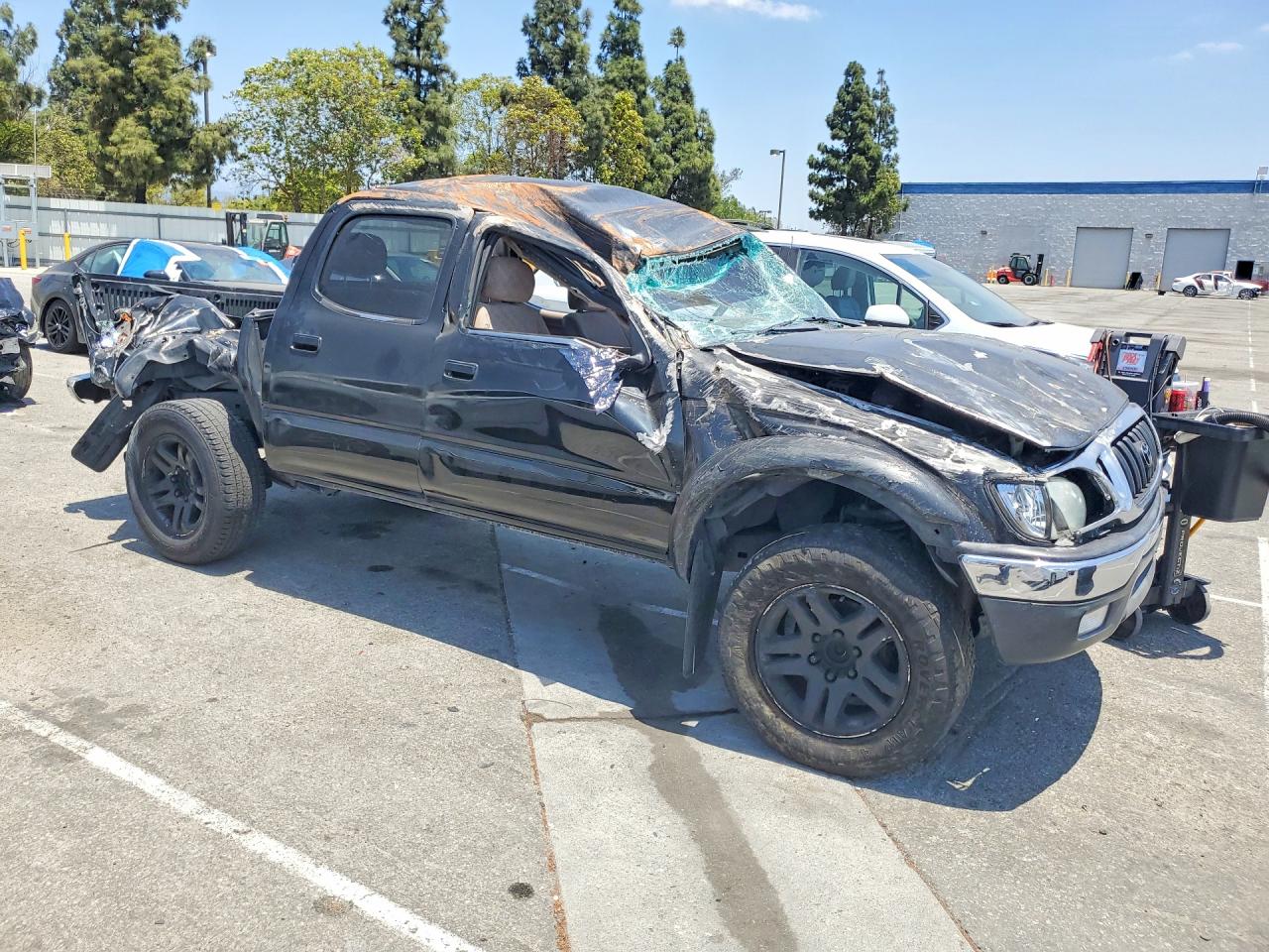 2004 Toyota Tacoma Double Cab Prerunner Black vin: 5TEGM92N24Z380111