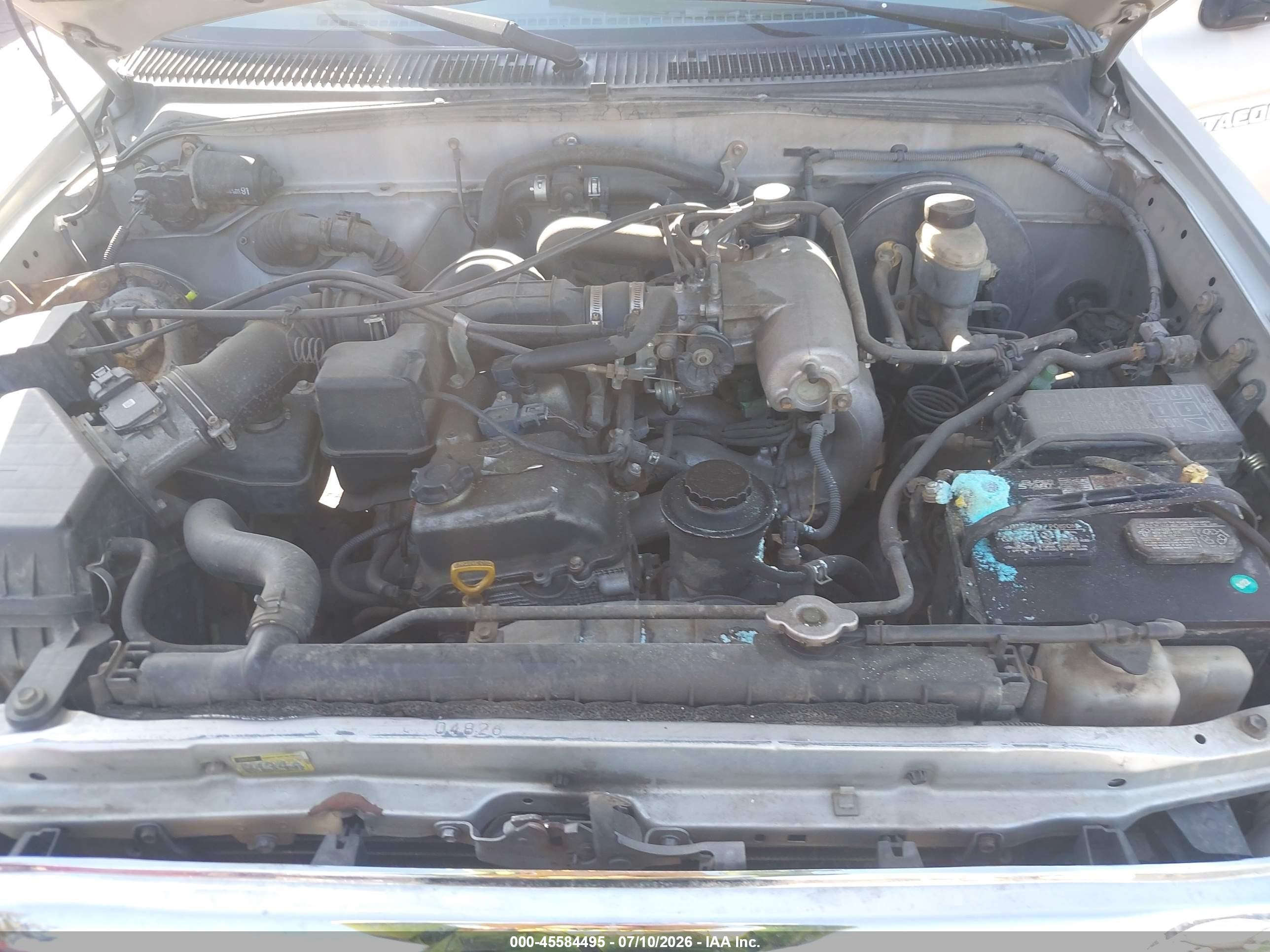 2002 Toyota Tacoma Prerunner Silver vin: 5TEGM92N32Z025316
