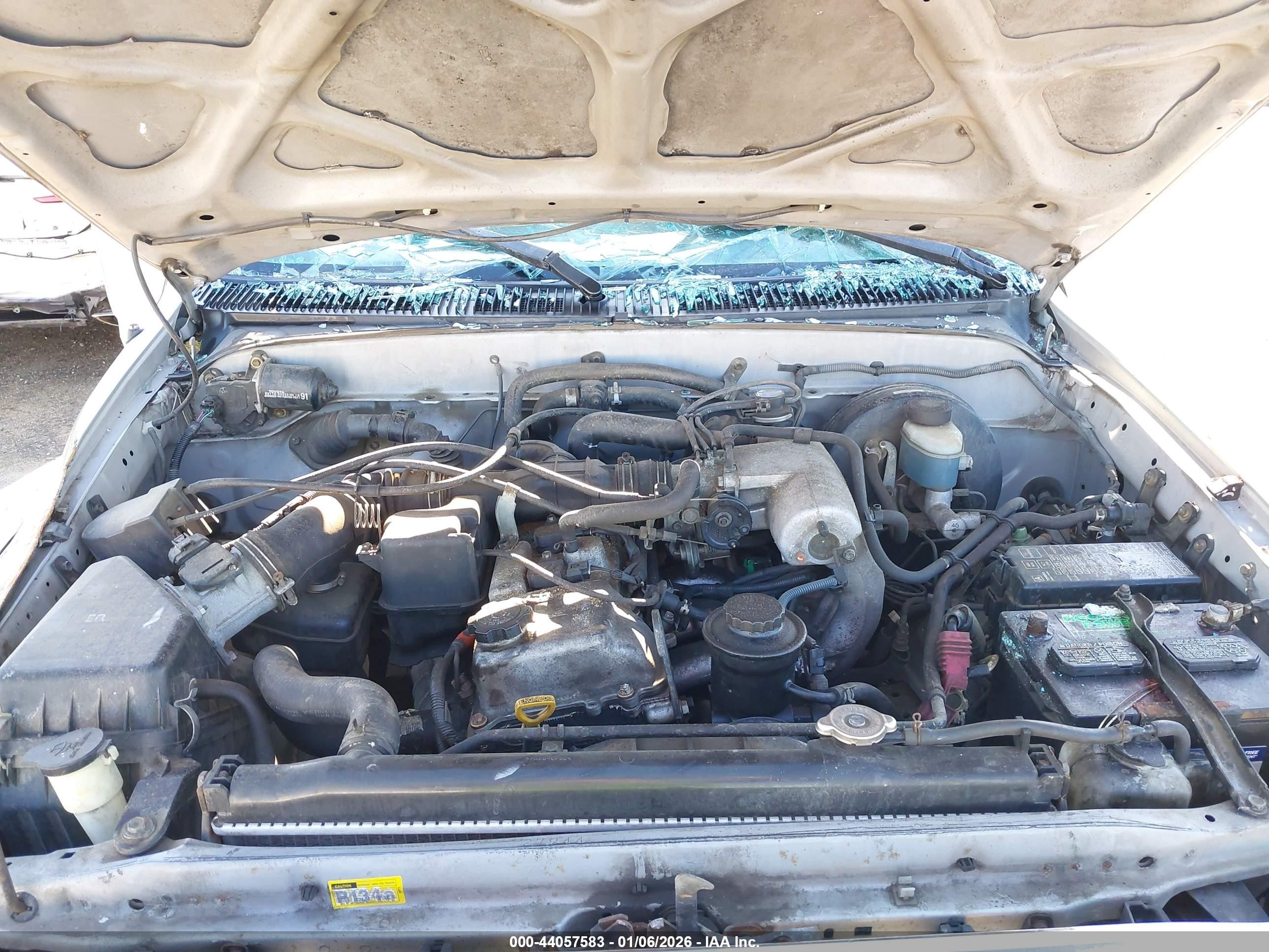 2002 Toyota Tacoma Prerunner Silver vin: 5TEGM92N32Z048403