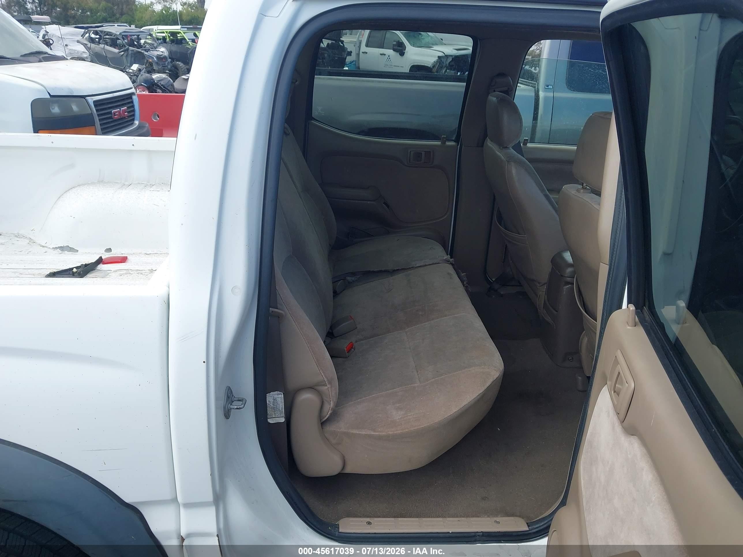 2004 Toyota Tacoma Prerunner White vin: 5TEGM92N44Z358014