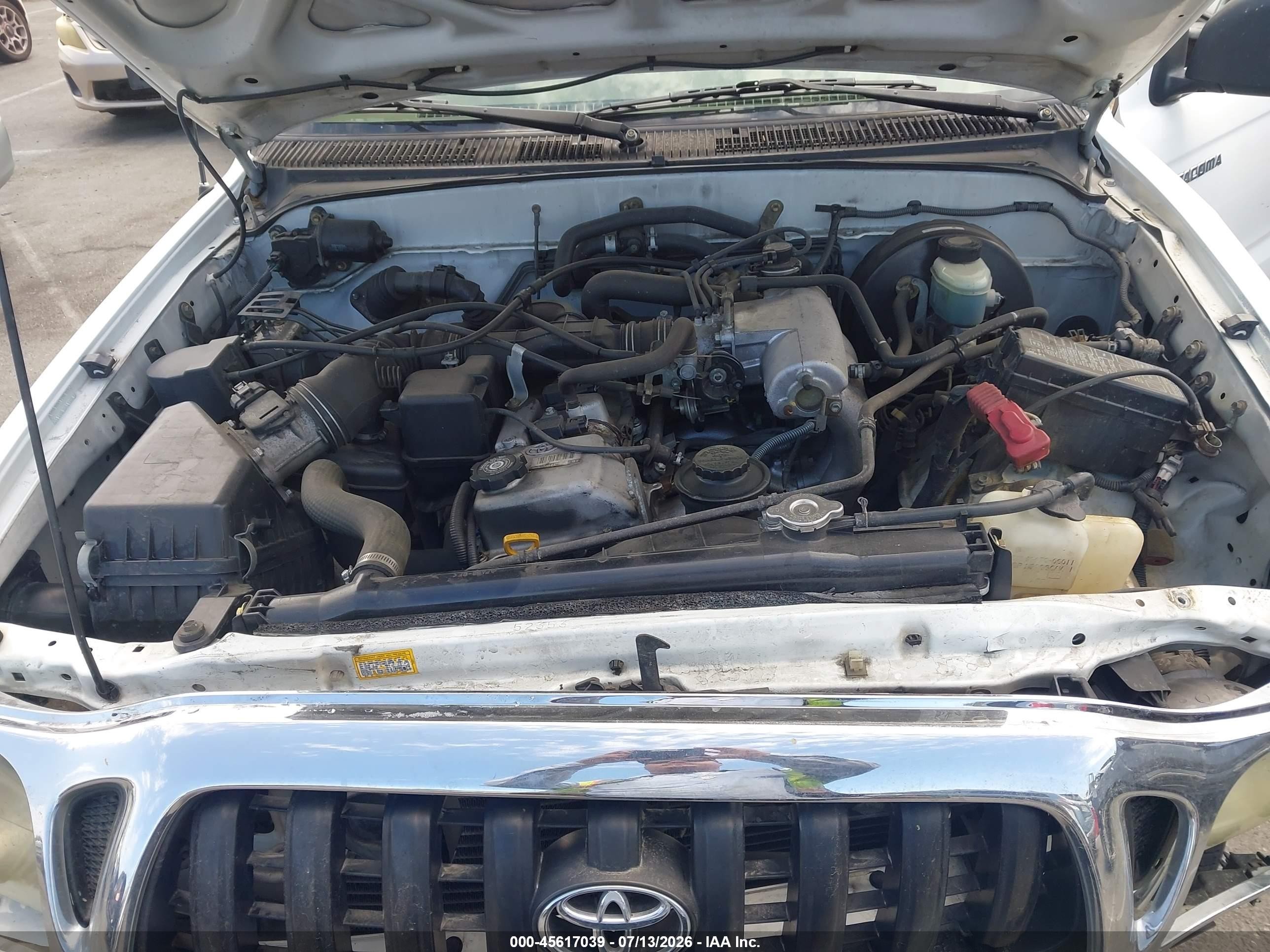 2004 Toyota Tacoma Prerunner White vin: 5TEGM92N44Z358014