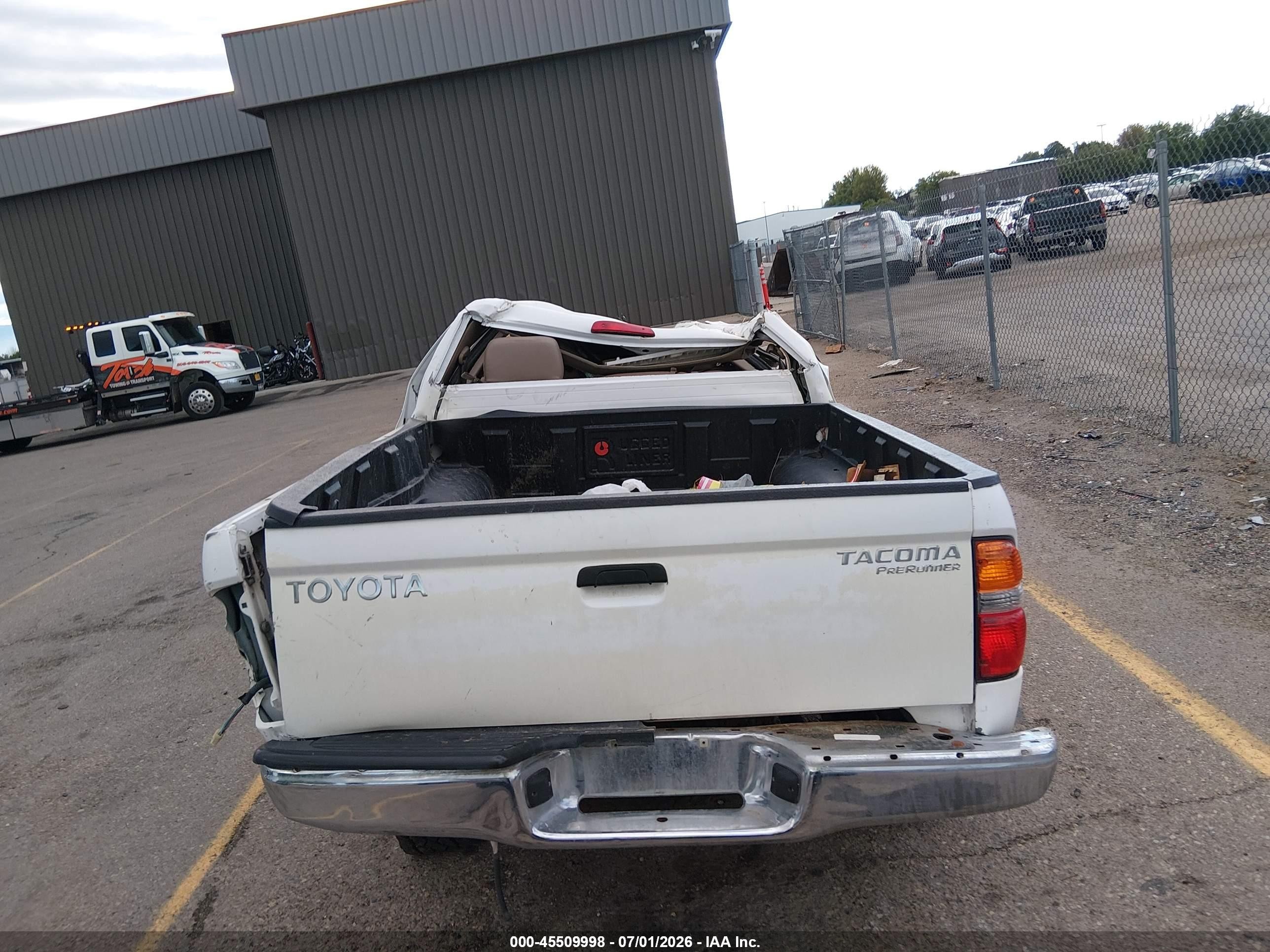 2004 Toyota Tacoma Prerunner White vin: 5TEGM92N44Z439191