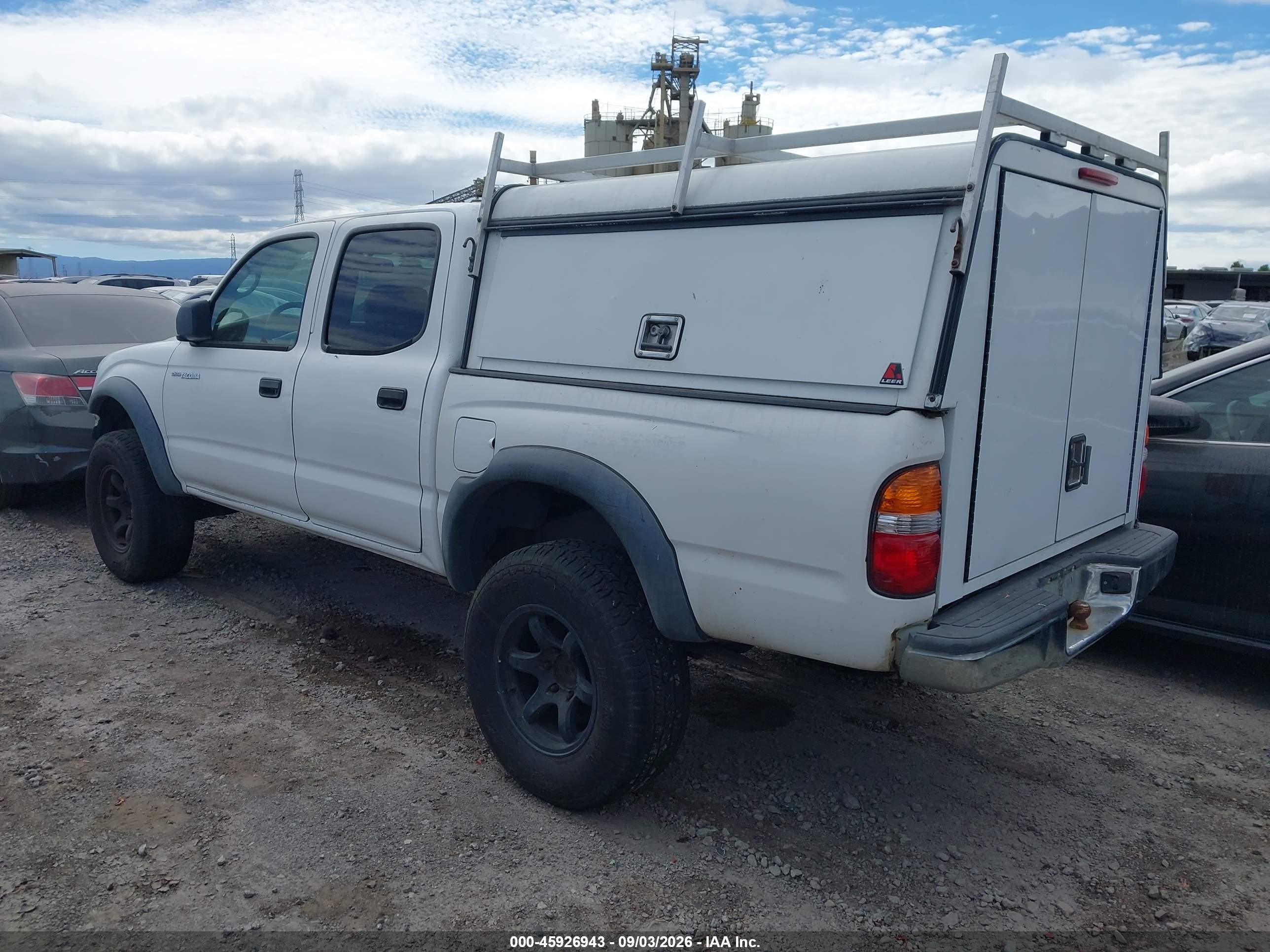 2004 Toyota Tacoma Prerunner White vin: 5TEGM92N44Z459991
