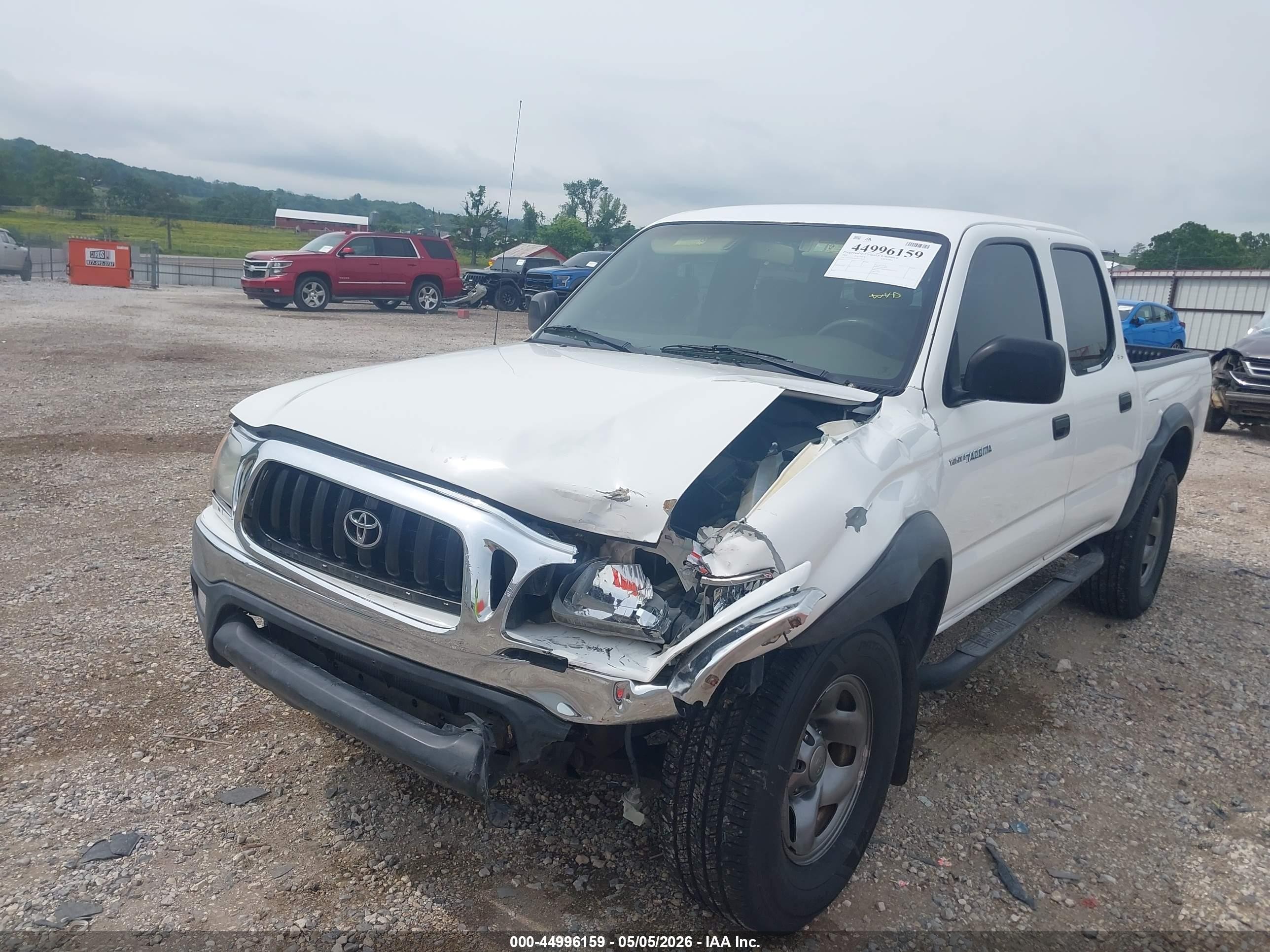 2004 Toyota Tacoma Prerunner White vin: 5TEGM92N64Z373341