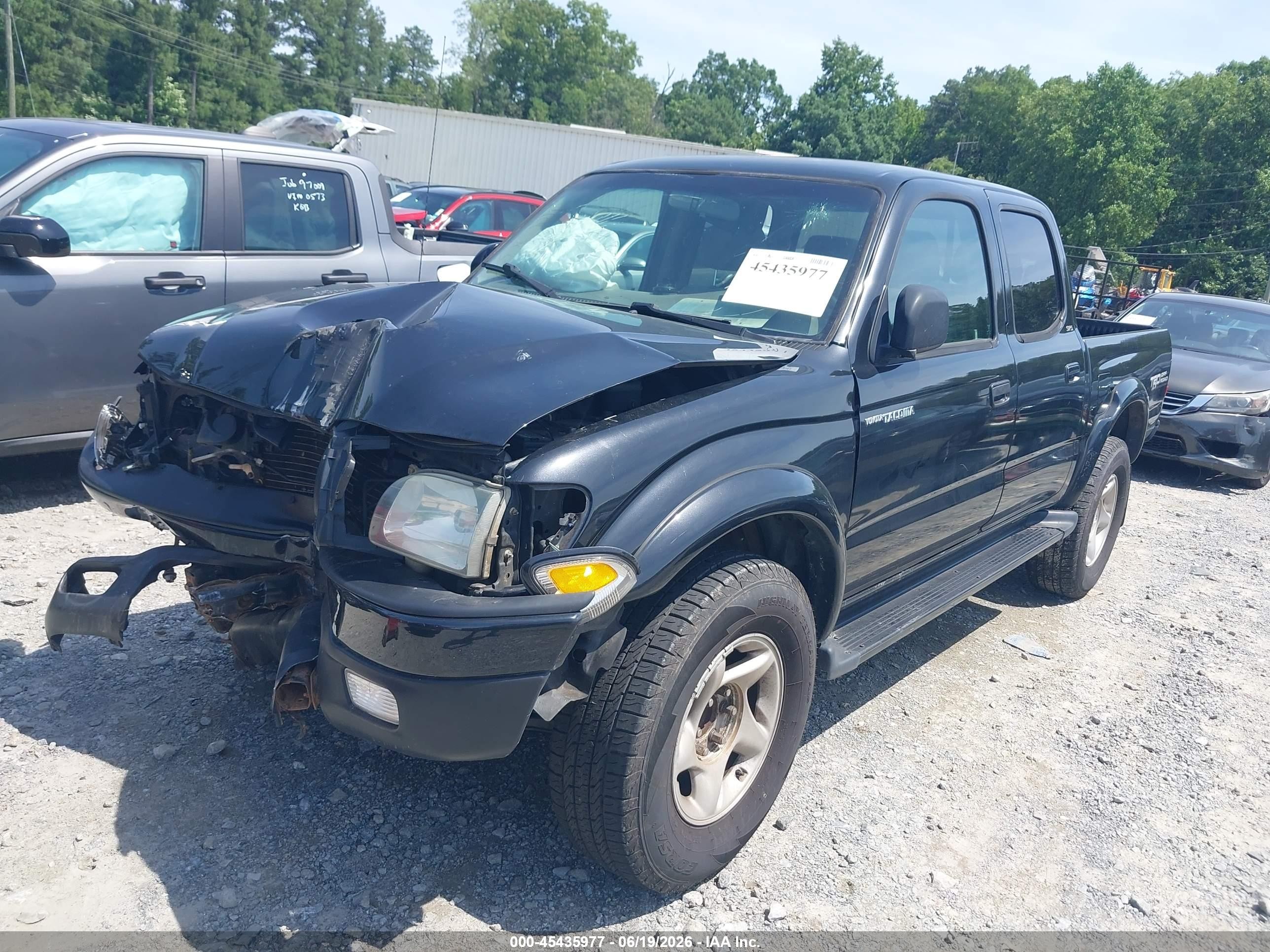 2004 Toyota Tacoma Prerunner Черный vin: 5TEGM92N94Z323291