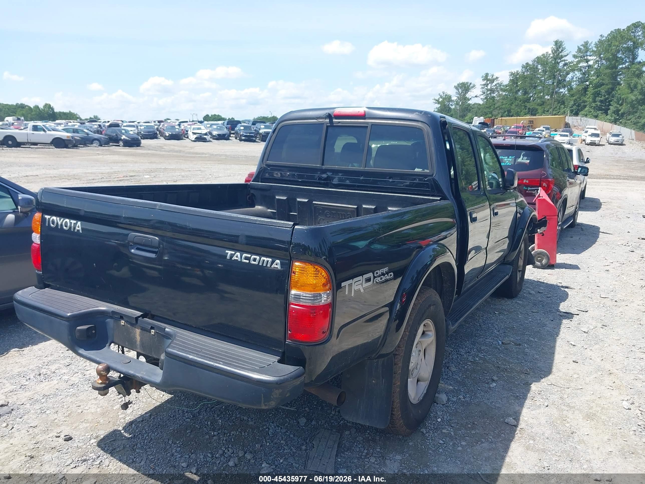 2004 Toyota Tacoma Prerunner Черный vin: 5TEGM92N94Z323291