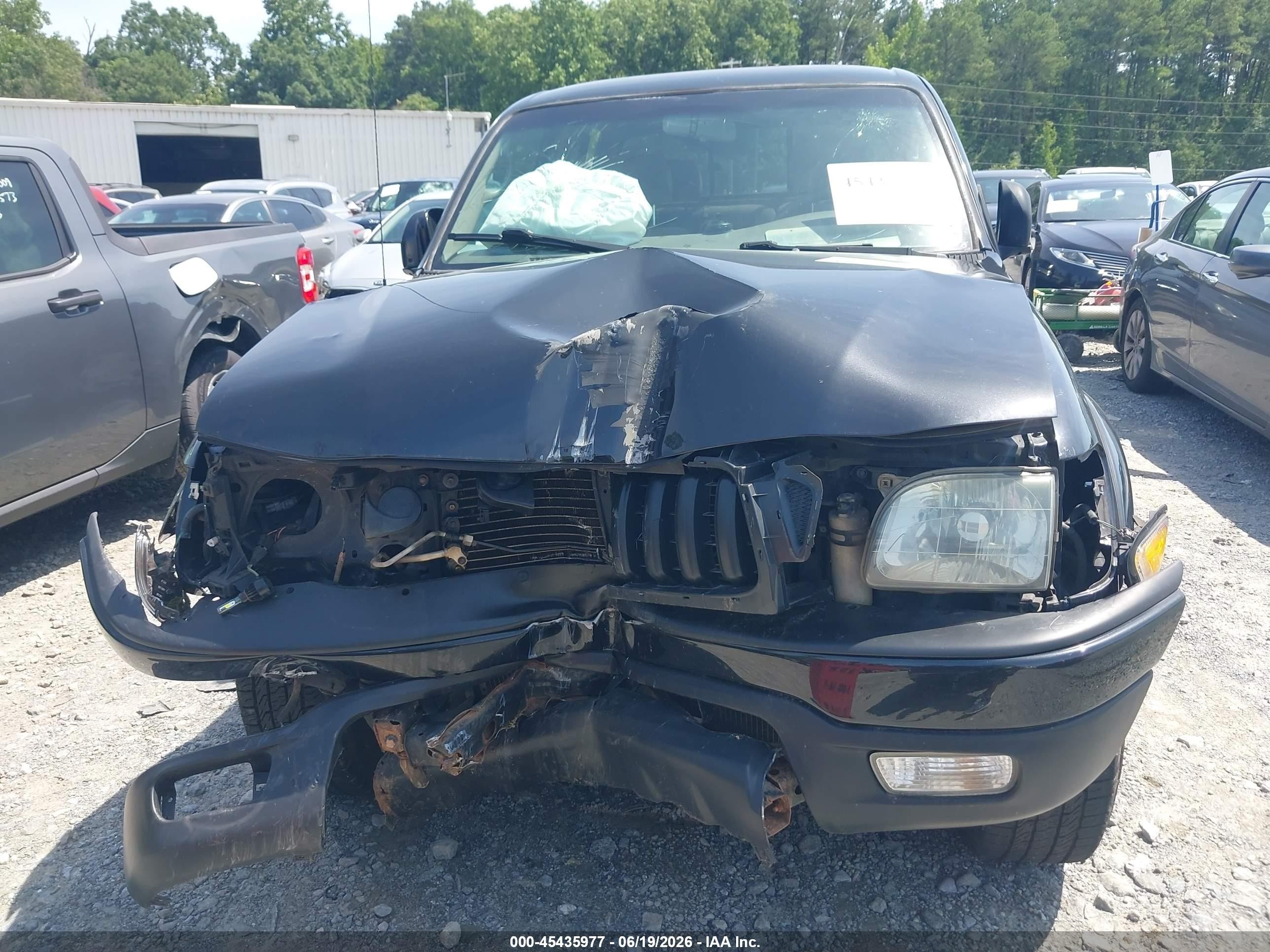 2004 Toyota Tacoma Prerunner Черный vin: 5TEGM92N94Z323291