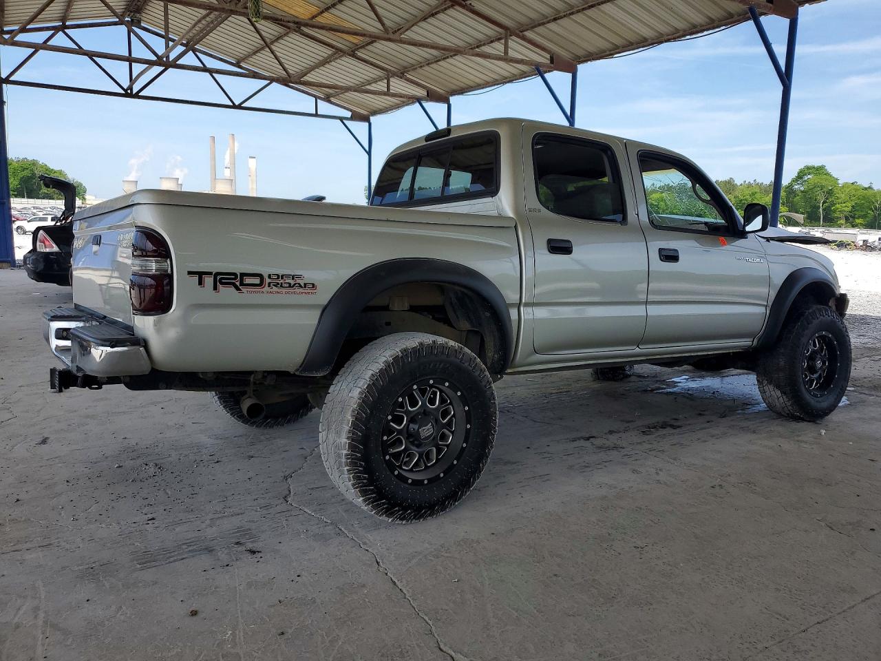 2002 Toyota Tacoma Double Cab Prerunner Silver vin: 5TEGN92N02Z077368