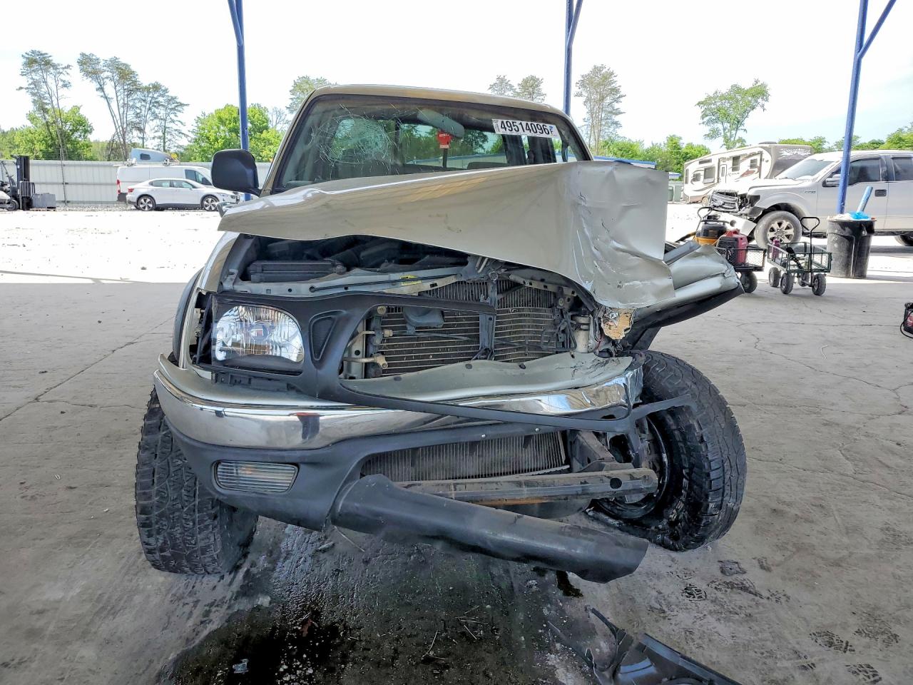 2002 Toyota Tacoma Double Cab Prerunner Silver vin: 5TEGN92N02Z077368