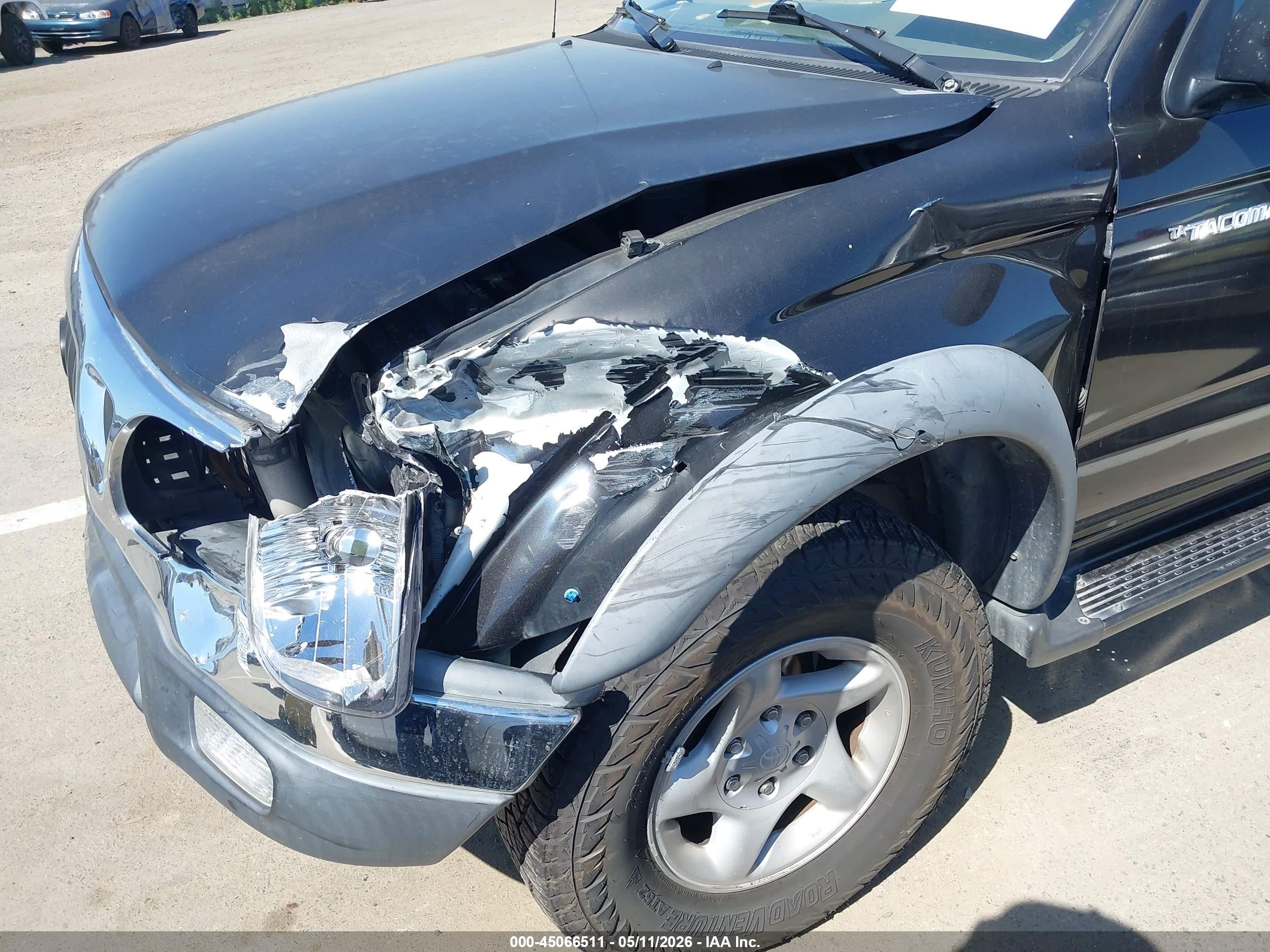 2002 Toyota Tacoma Prerunner V6 Черный vin: 5TEGN92N02Z126665