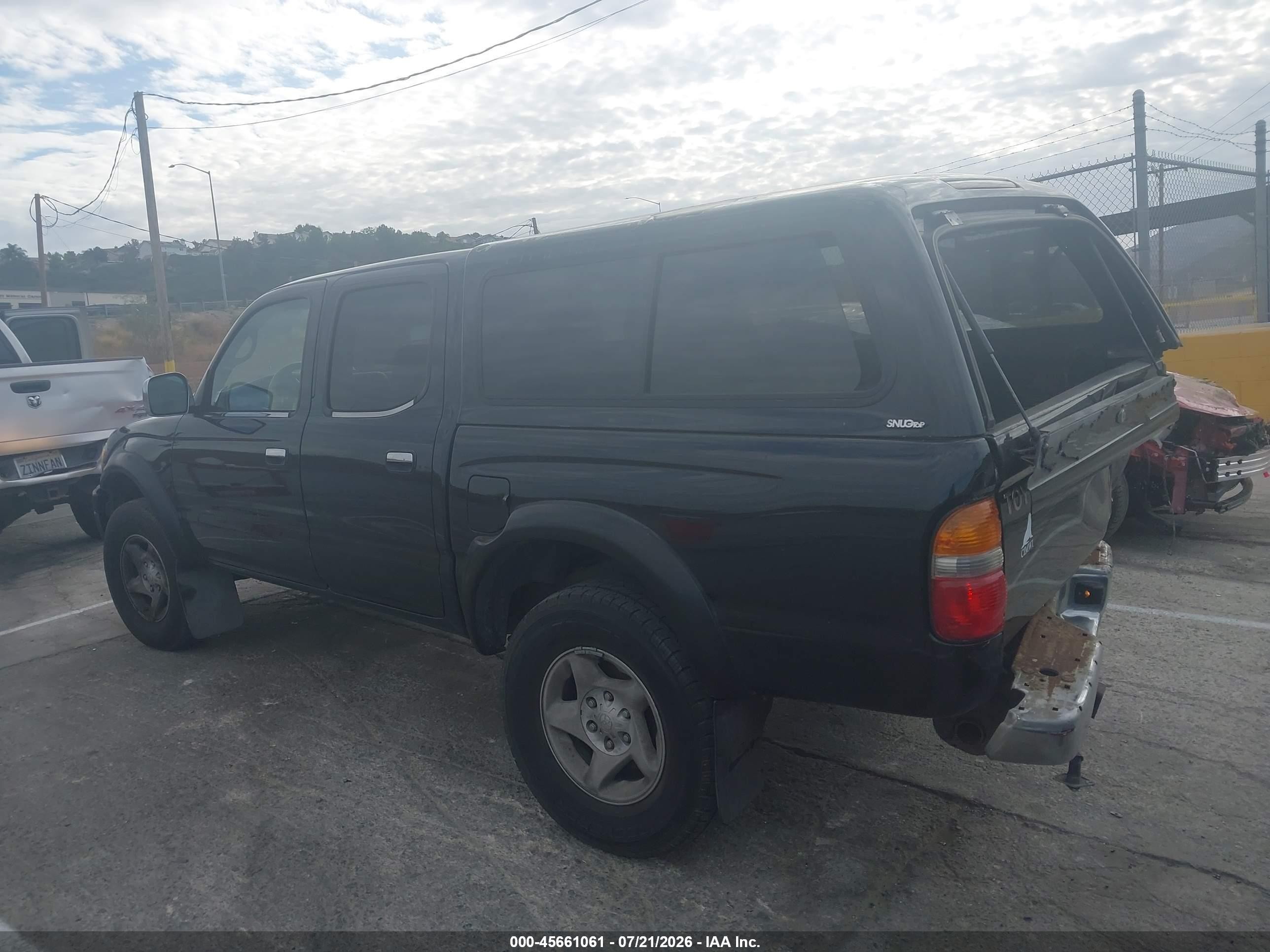 2003 Toyota Tacoma Prerunner V6 Black vin: 5TEGN92N03Z274252
