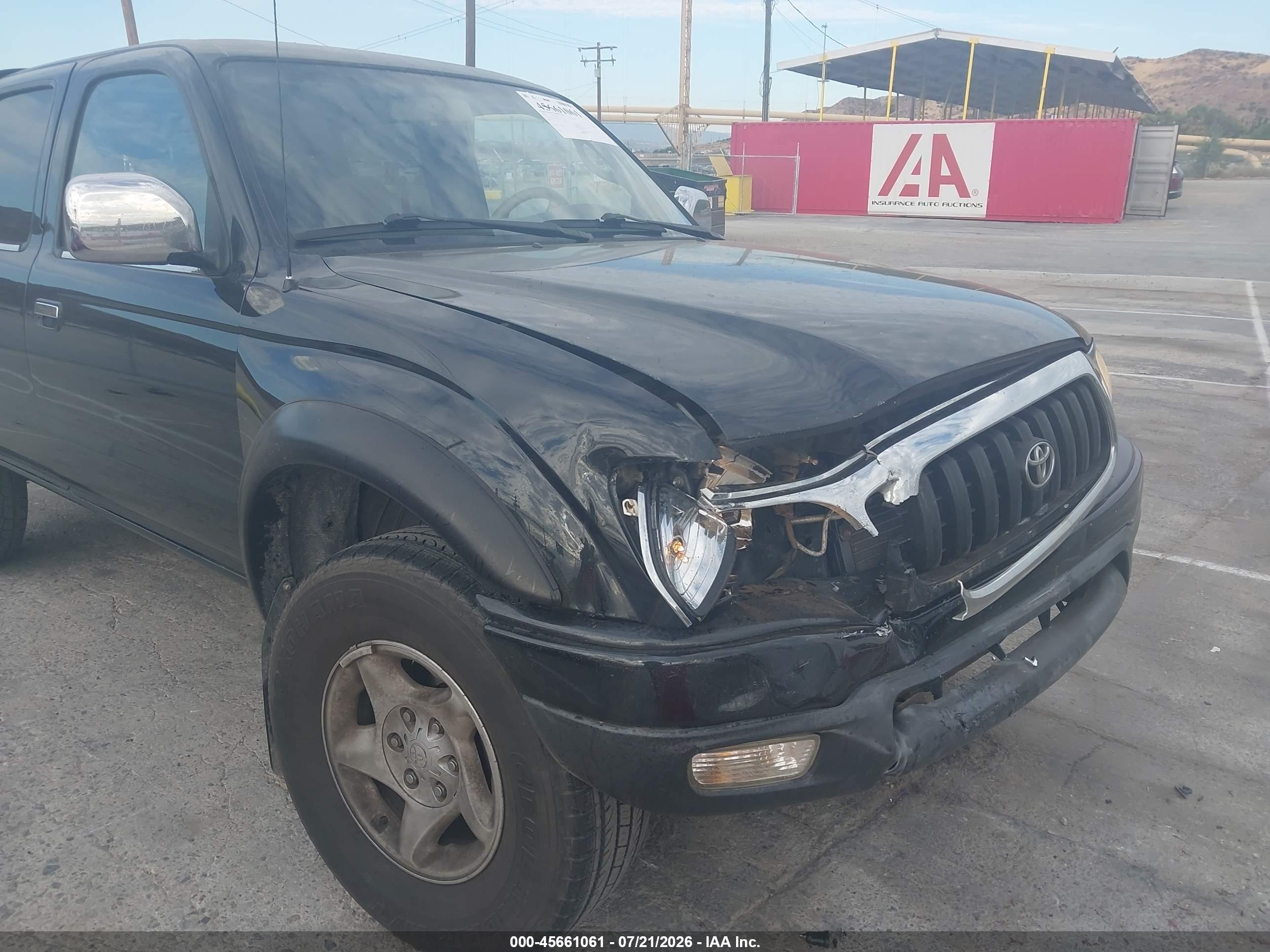 2003 Toyota Tacoma Prerunner V6 Black vin: 5TEGN92N03Z274252