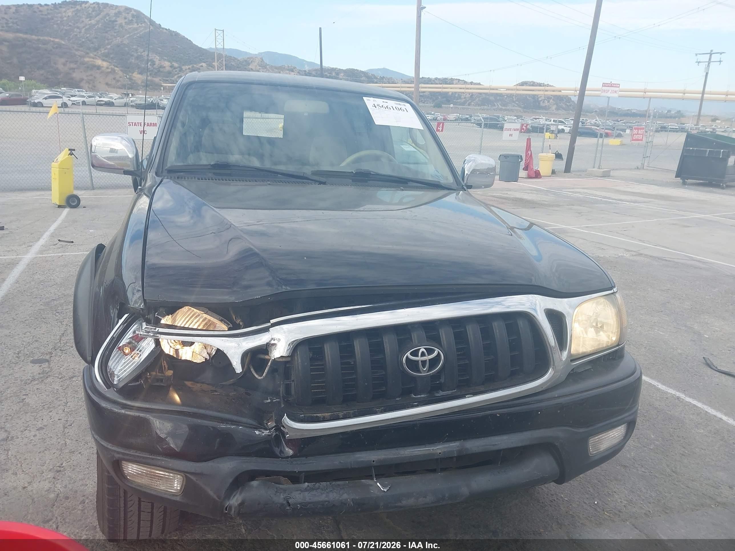 2003 Toyota Tacoma Prerunner V6 Black vin: 5TEGN92N03Z274252