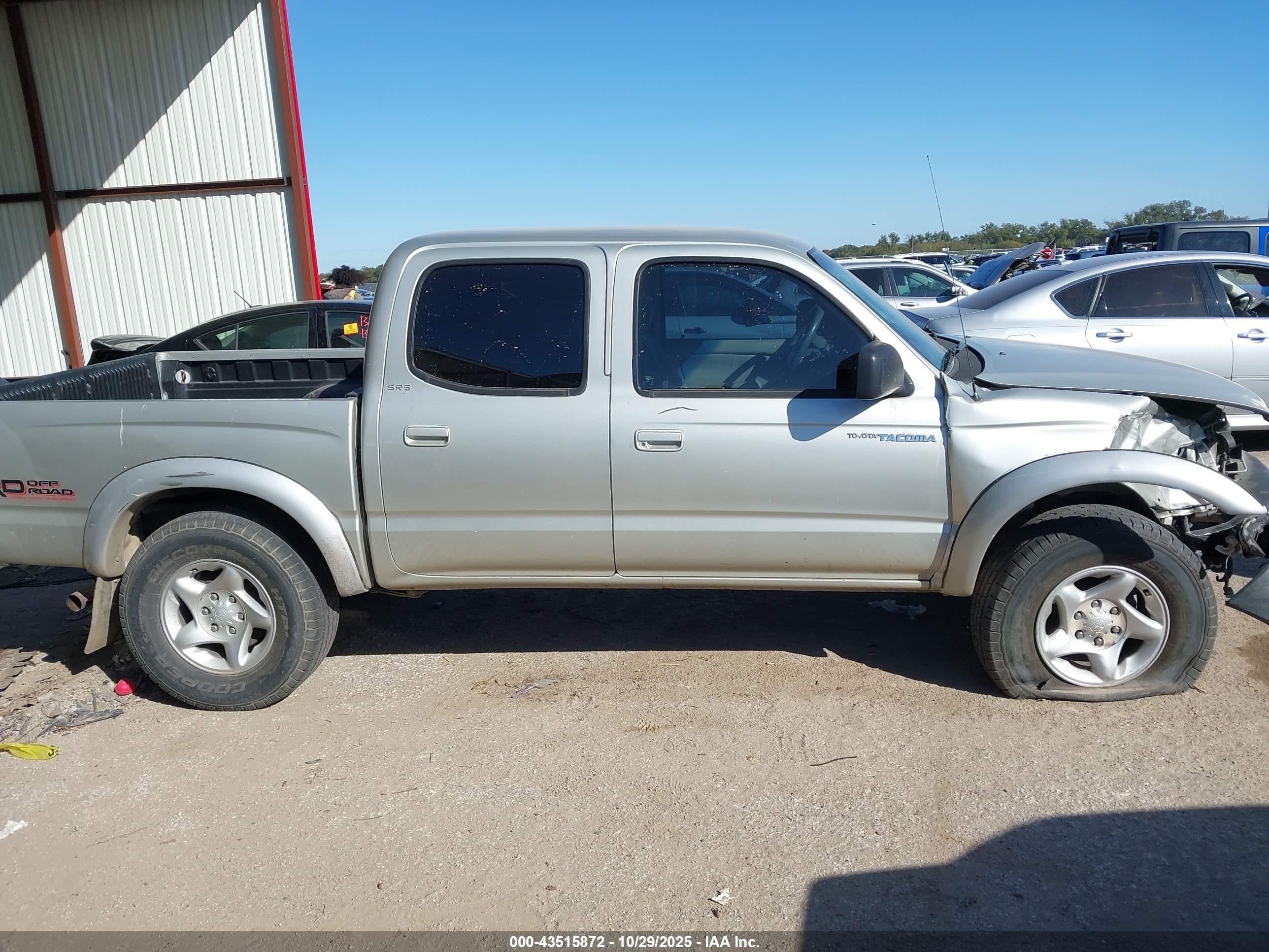 2004 Toyota Tacoma Prerunner V6 Silver vin: 5TEGN92N04Z366060