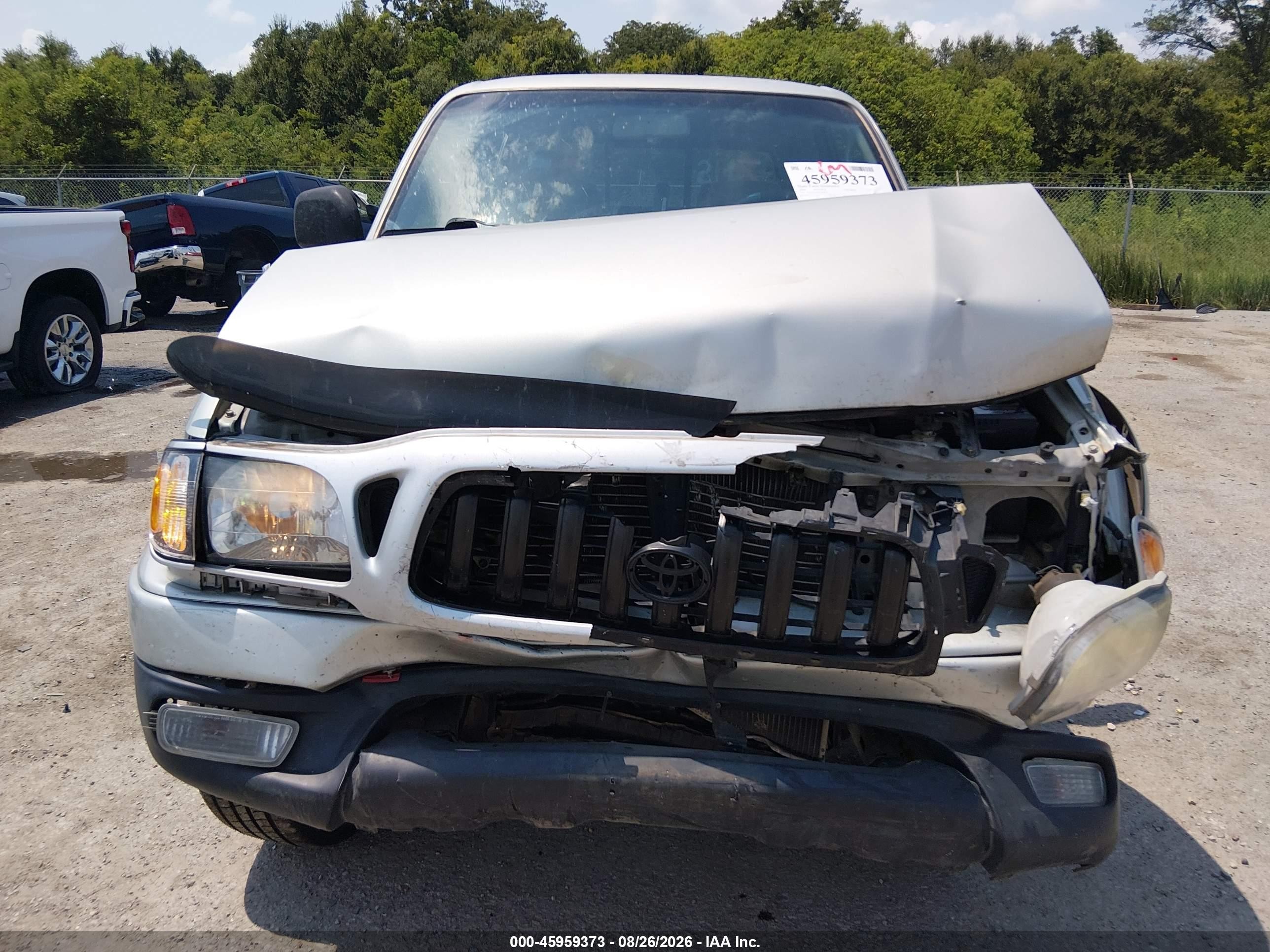 2004 Toyota Tacoma Prerunner V6 Silver vin: 5TEGN92N04Z389628