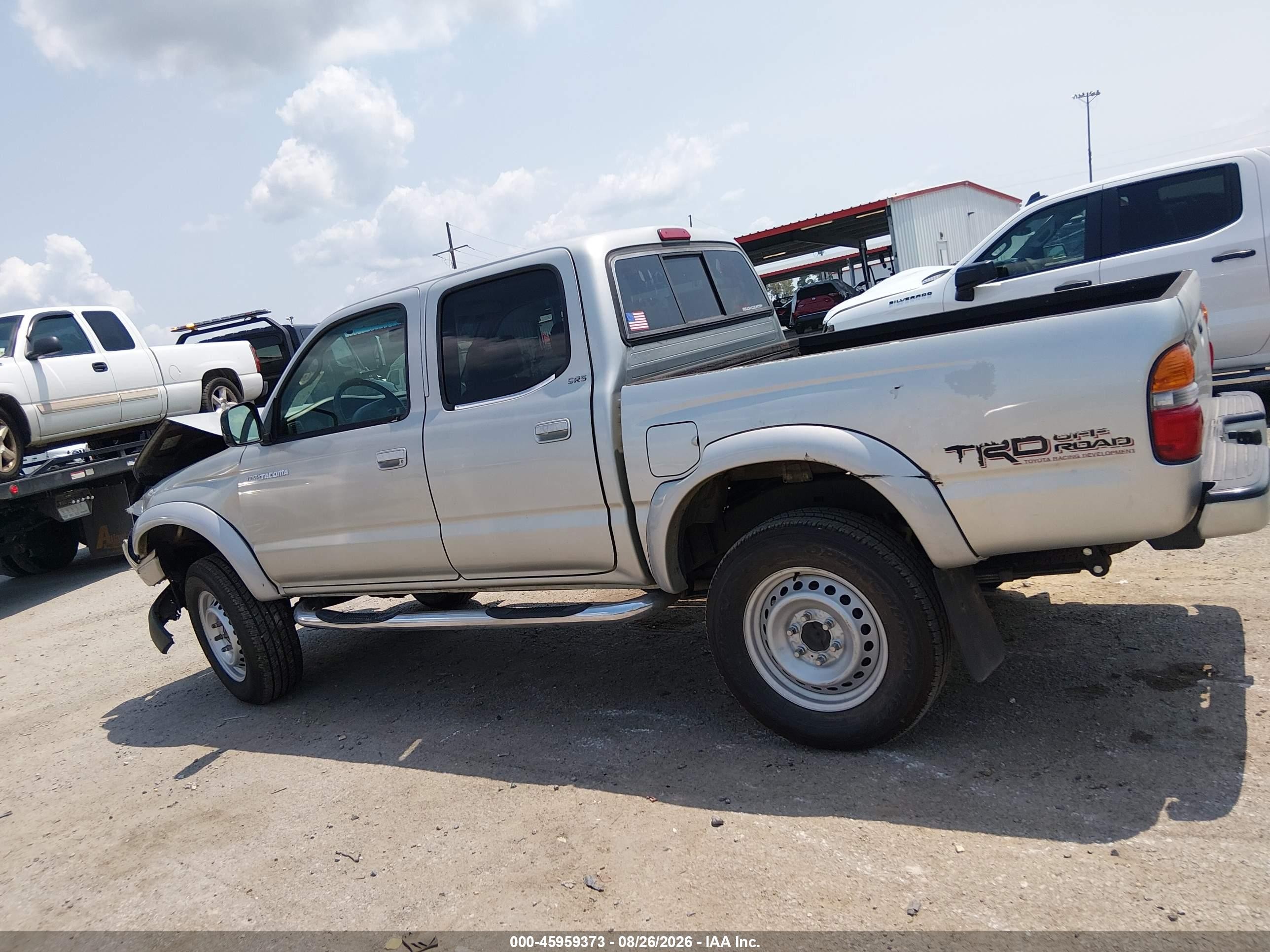 2004 Toyota Tacoma Prerunner V6 Silver vin: 5TEGN92N04Z389628