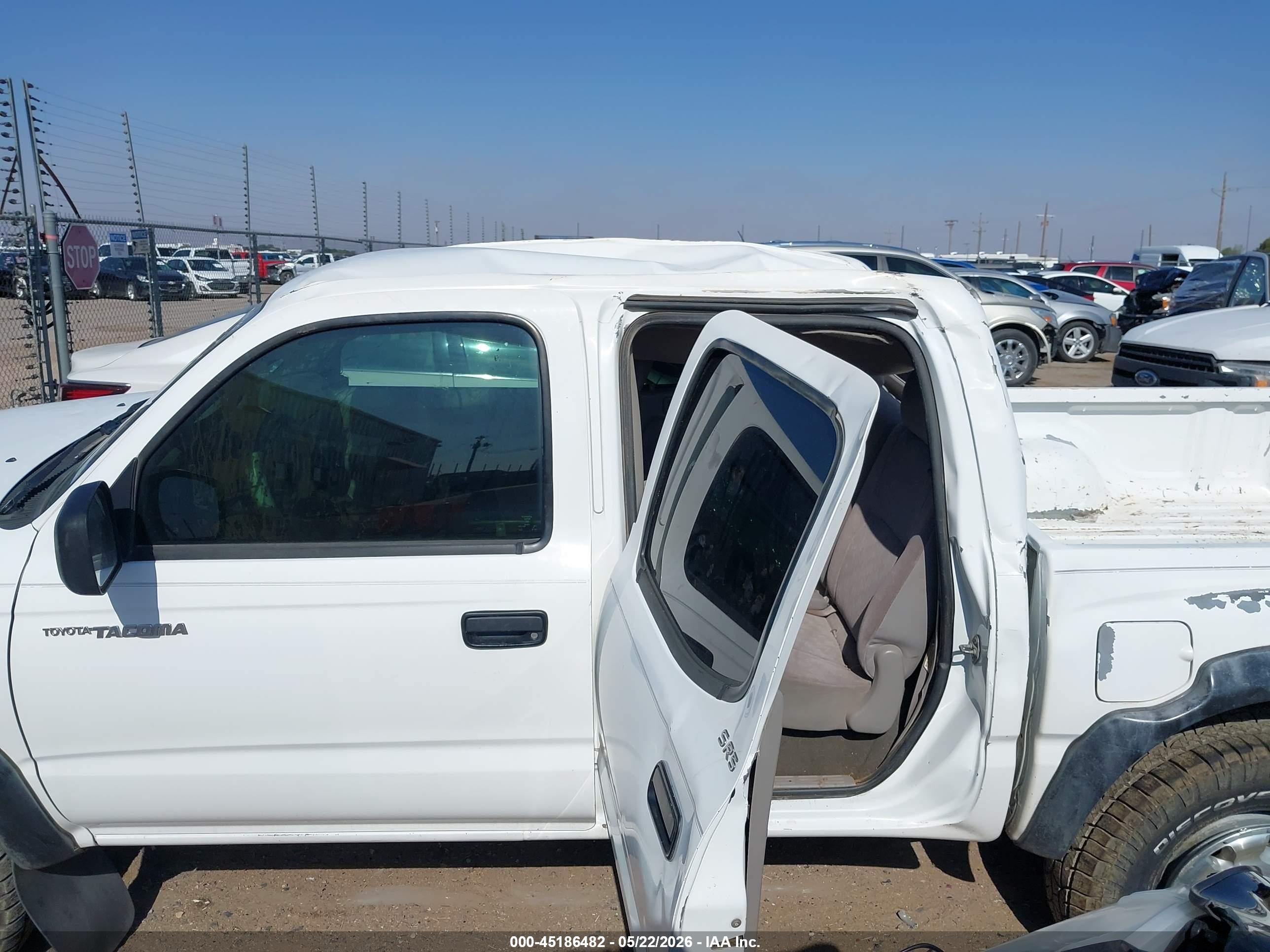 2004 Toyota Tacoma Prerunner V6 White vin: 5TEGN92N04Z391475